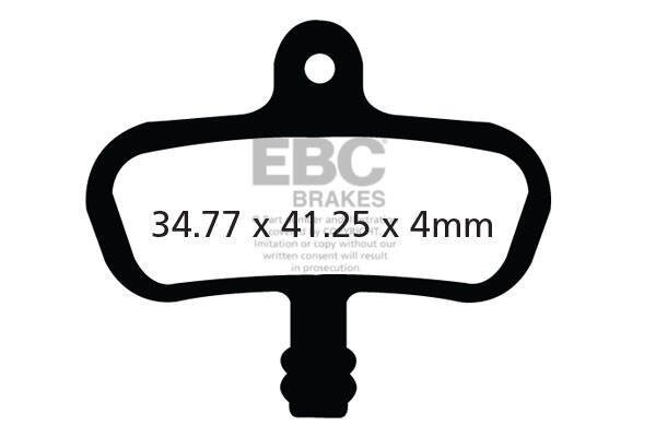 Klocki hamulcowe rowerowe (spiekane) EBC Brakes CFA440HH