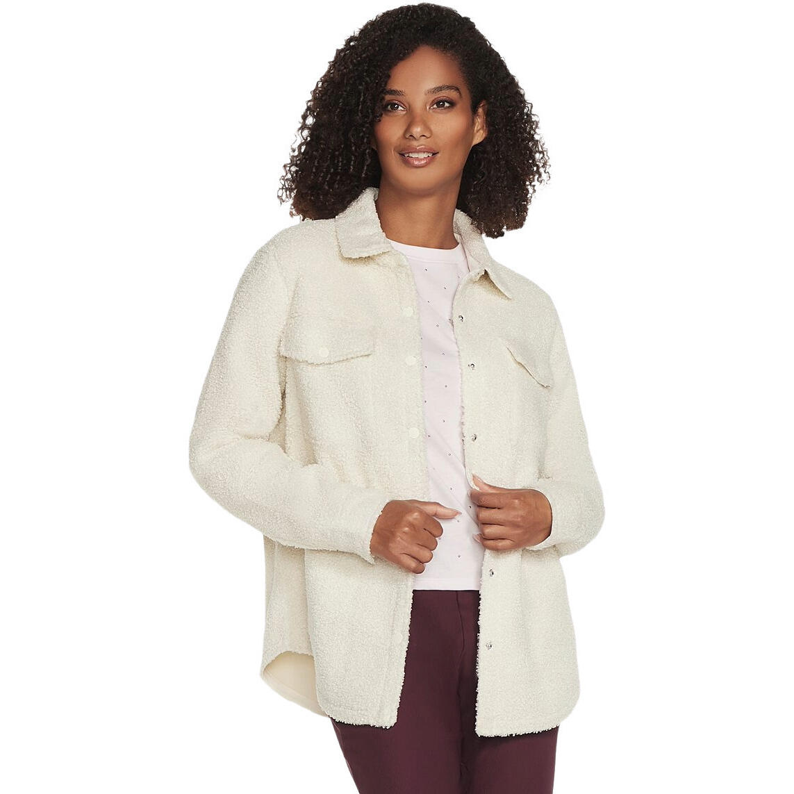 Kurtka damskie Skechers Sherpa Shacket