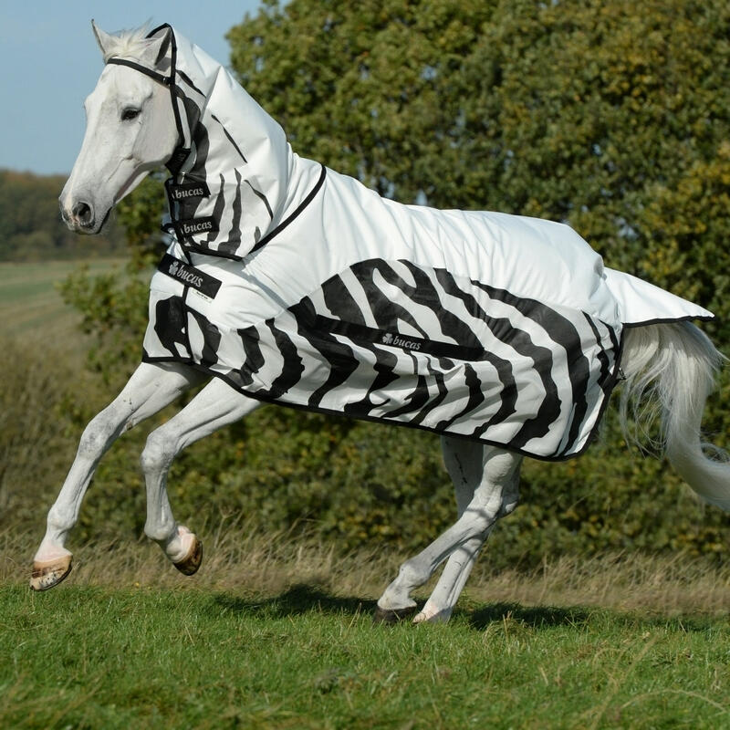 Wodoodporna derka dla koni Bucas Rain Zebra