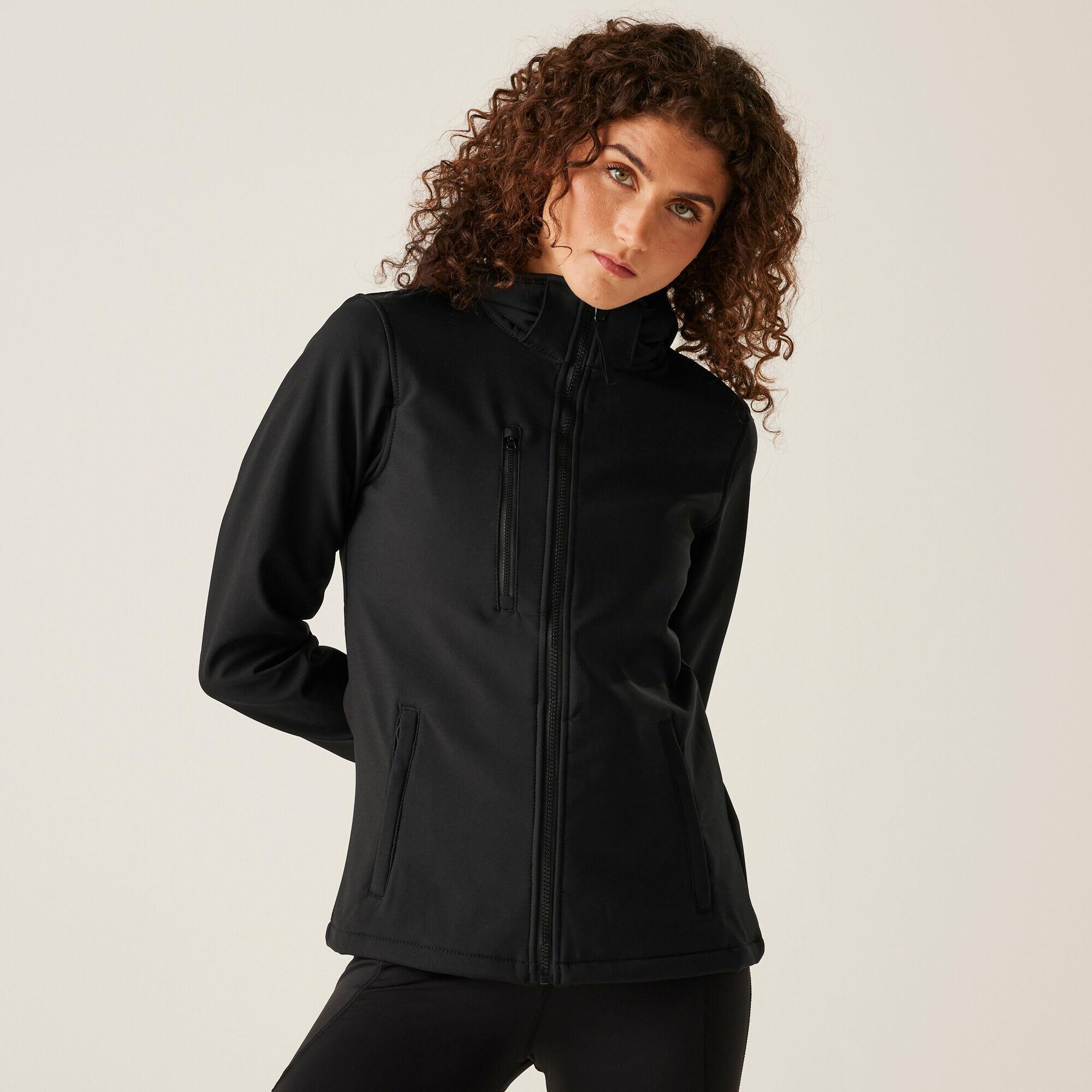 Damska 3-warstwowa kurtka softshell z kapturem Venturer z nadrukiem