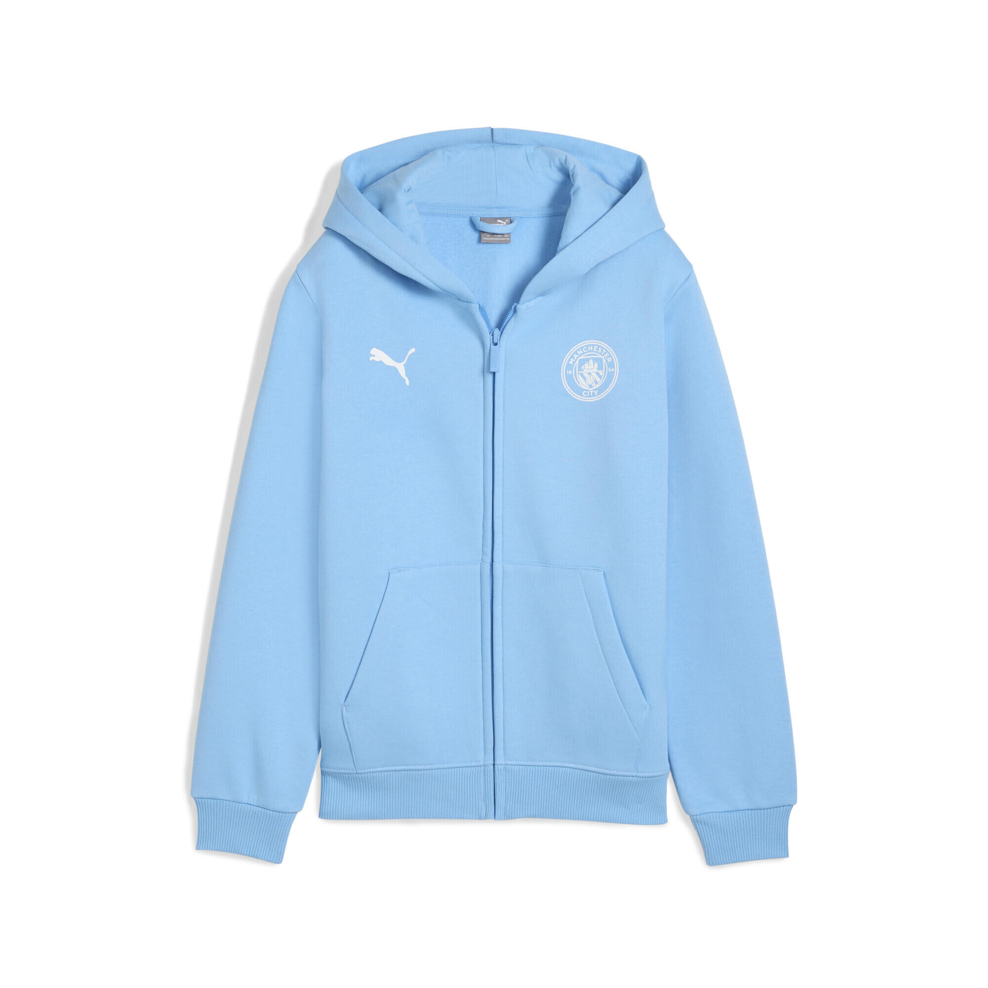 Młodzieżowa kurtka Manchester City FtblEssentials z kapturem PUMA