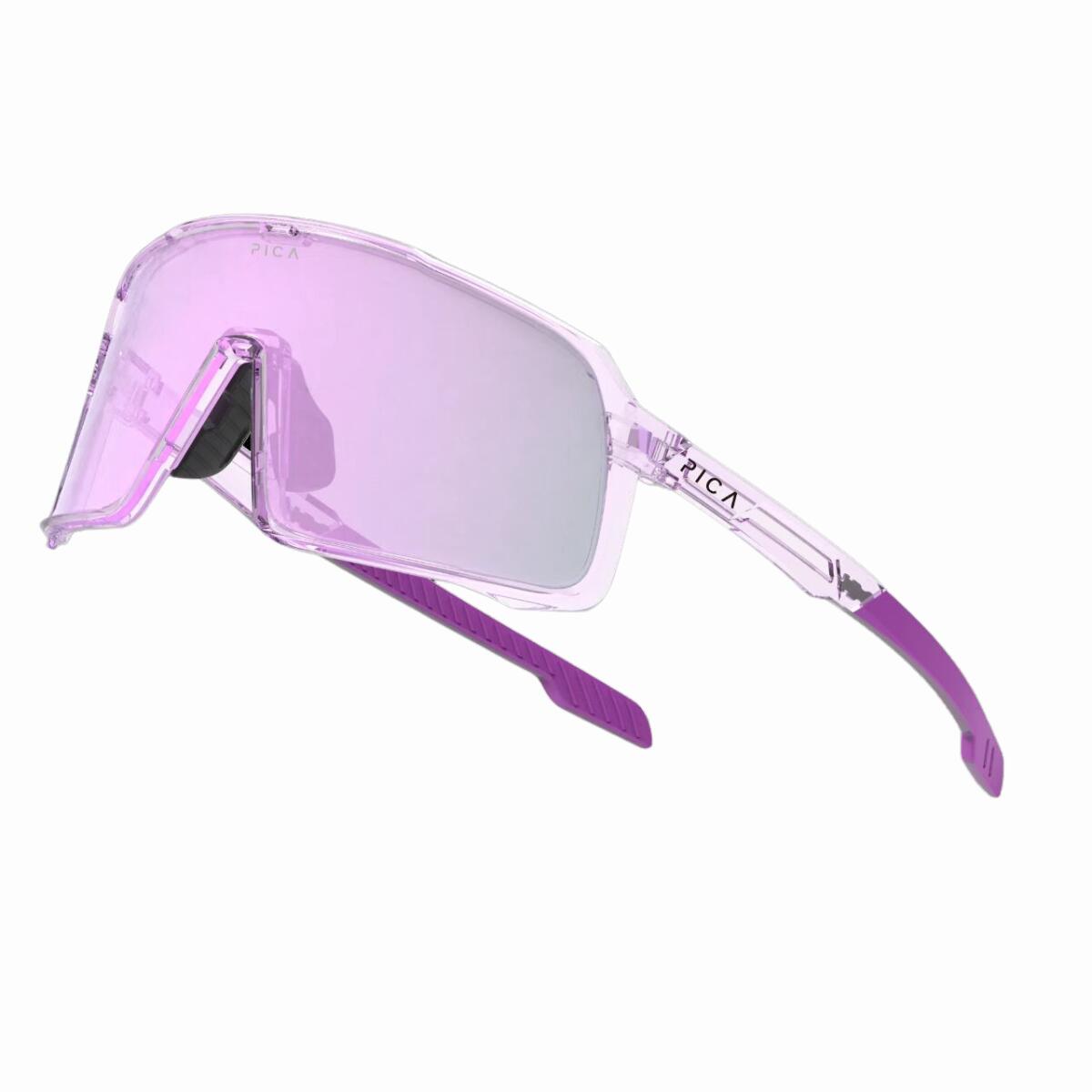 Okulary przeciwsłoneczne na rower TREZADO PICA OLOR fotochromowe purpurowe