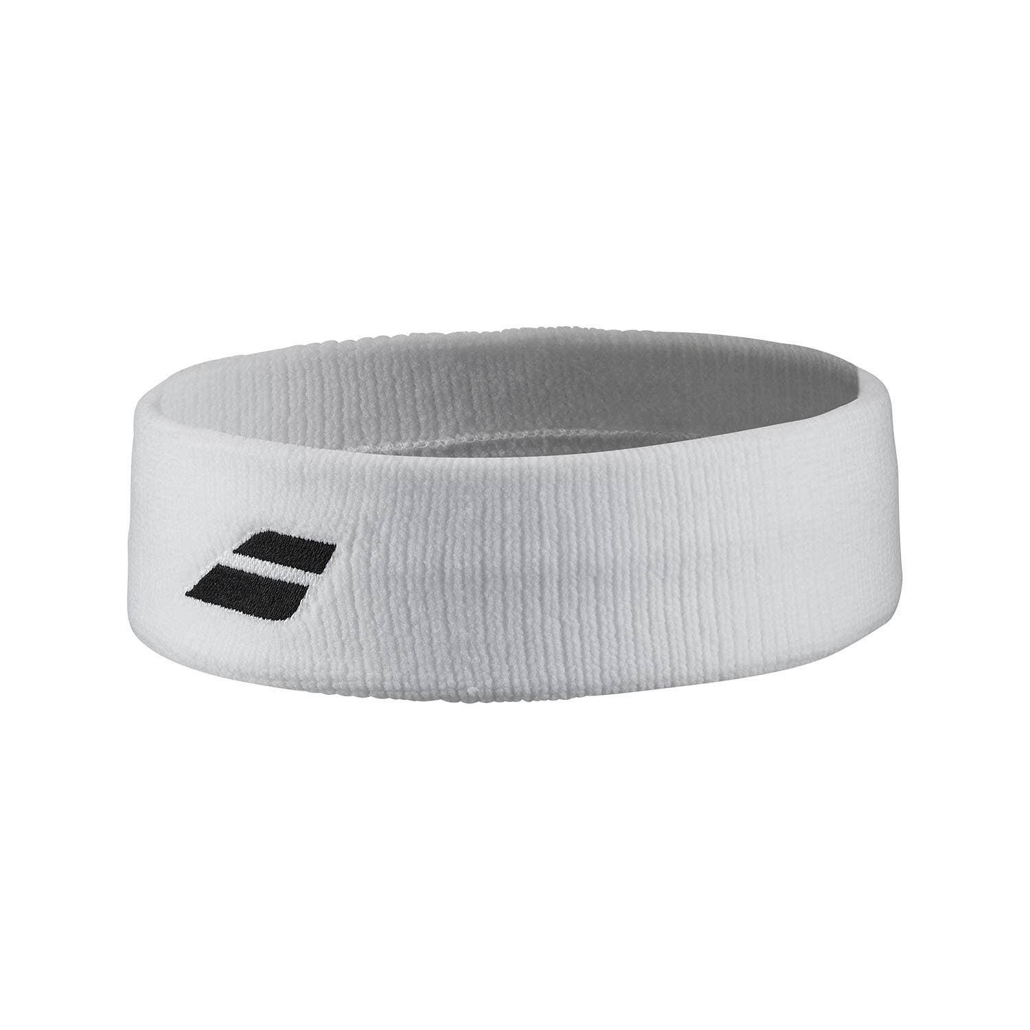 Frotka tenisowa na głowę Babolat Logo Headband biała