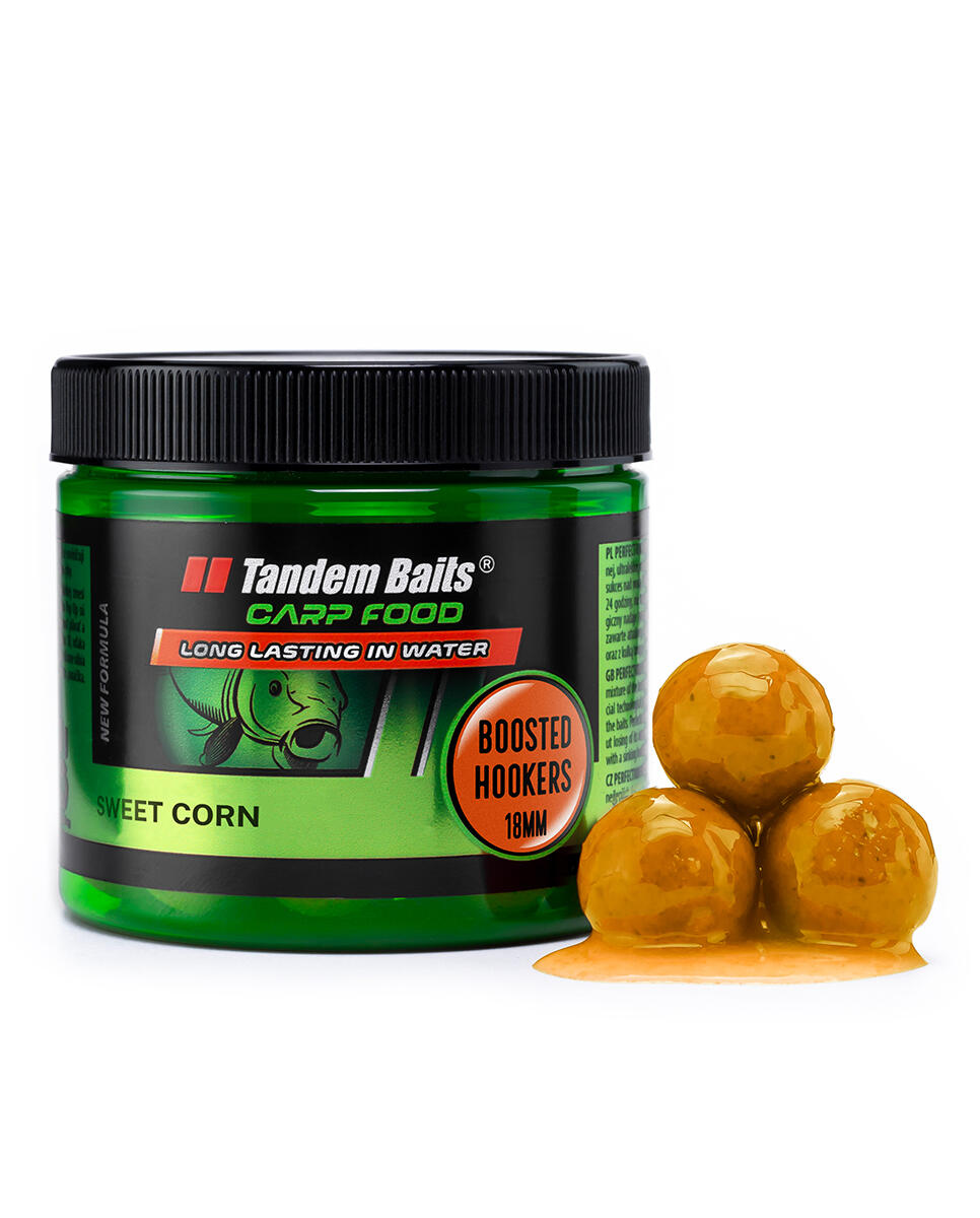 Kulki haczykowe Carp Food Boosted Hookers 18mm/300g Słodka Kukurydza