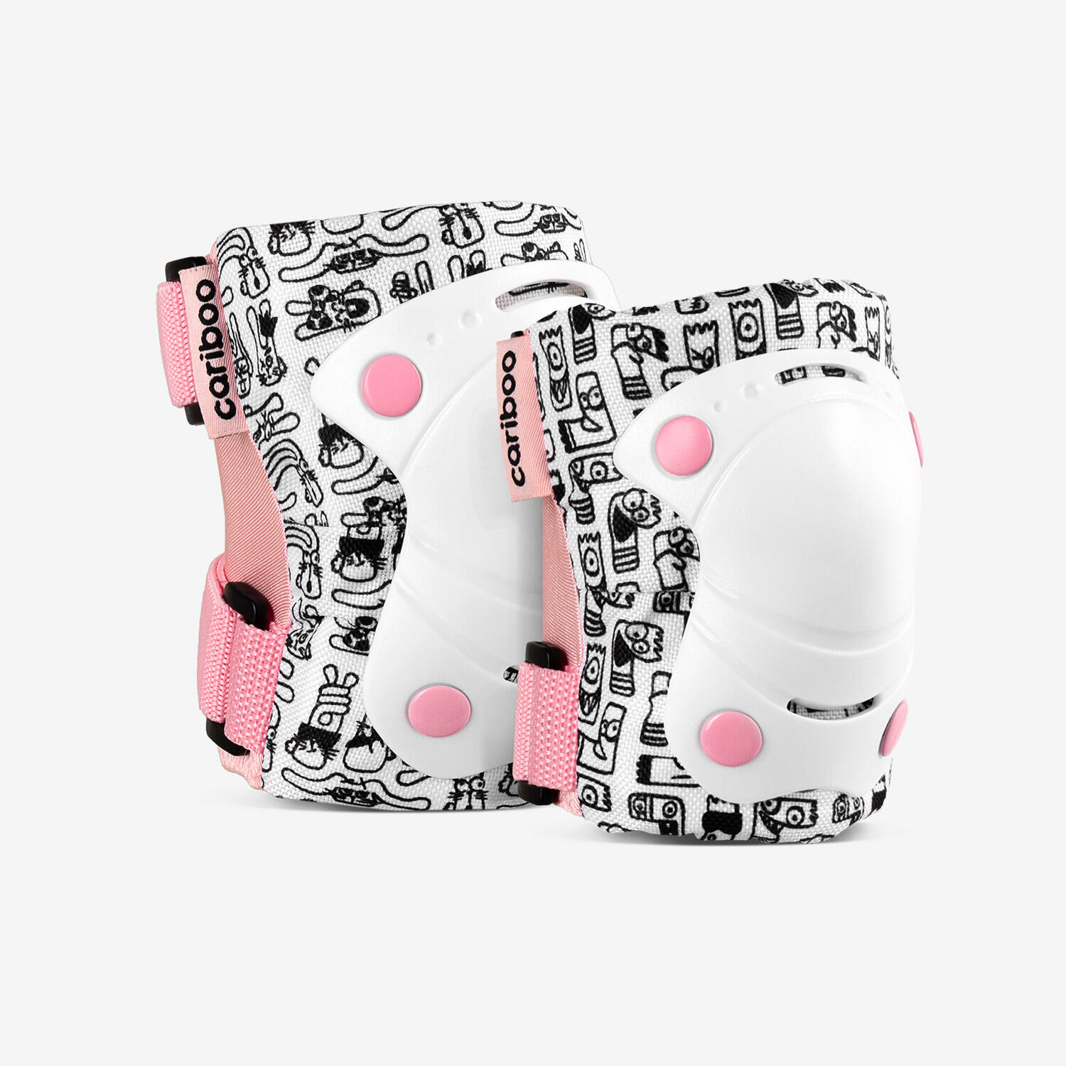 Ochraniacze dla dzieci Cariboo Jump M 2-pack (różowo-białe) -4792