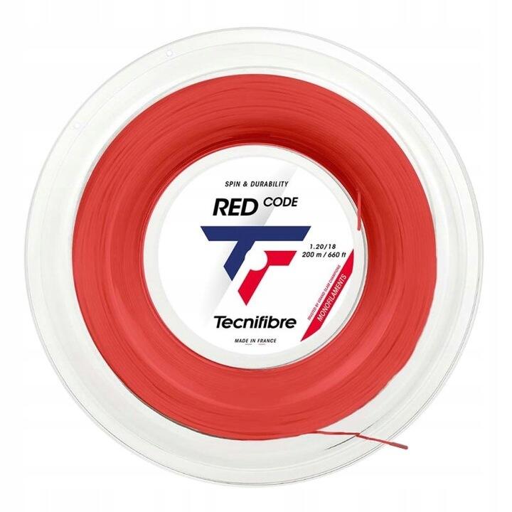 Naciąg tenisowy czarny Tecnifibre Red Code (200 m) Szpula