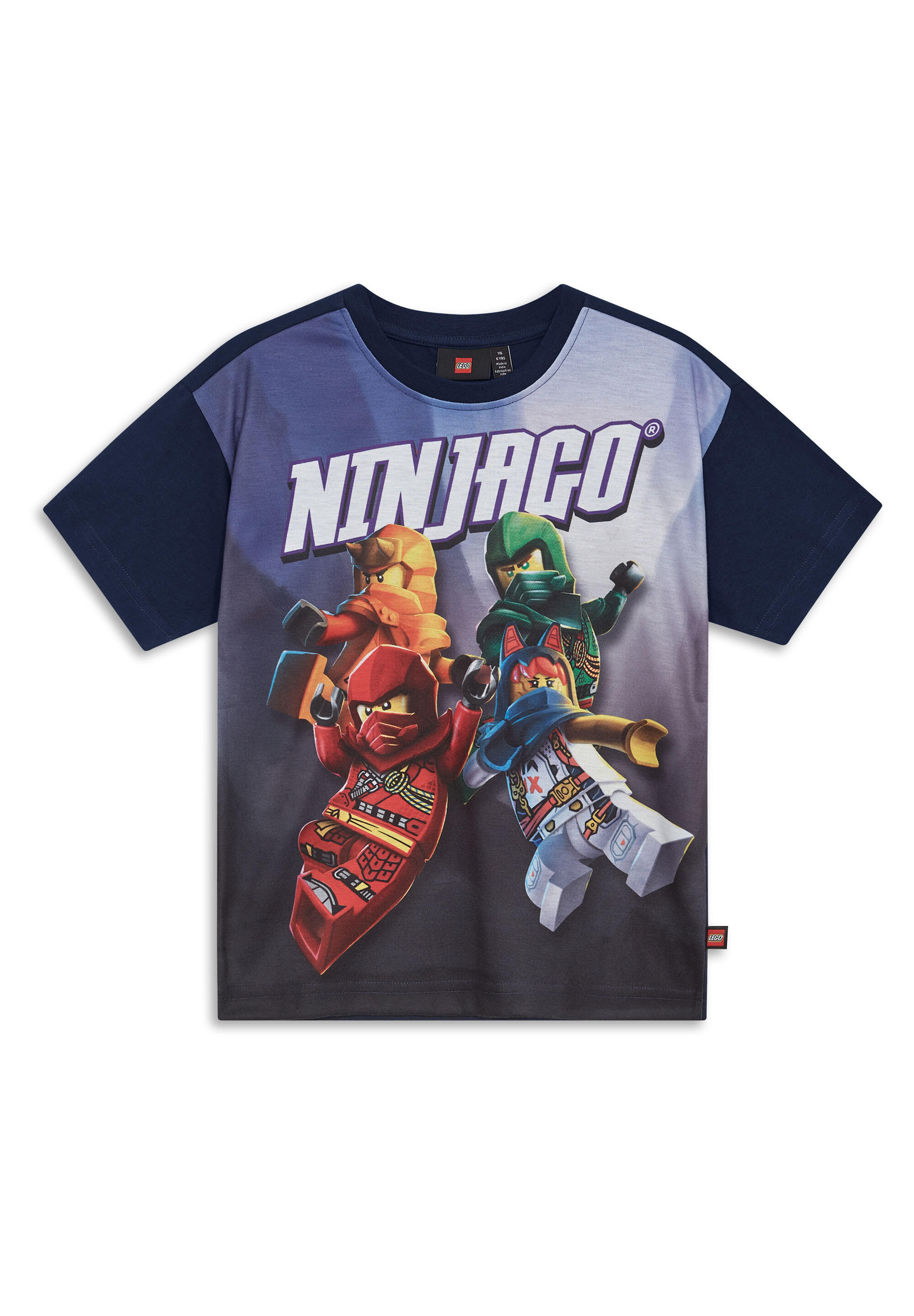 Koszulka dziecięca LEGO NINJAGO Taffy 208, granatowa.