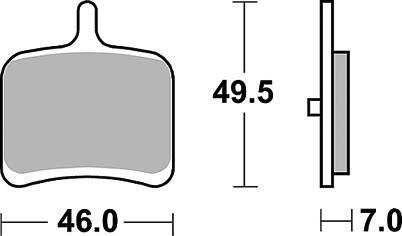 TRW MCB 811 klocki hamulcowe metal spiekany