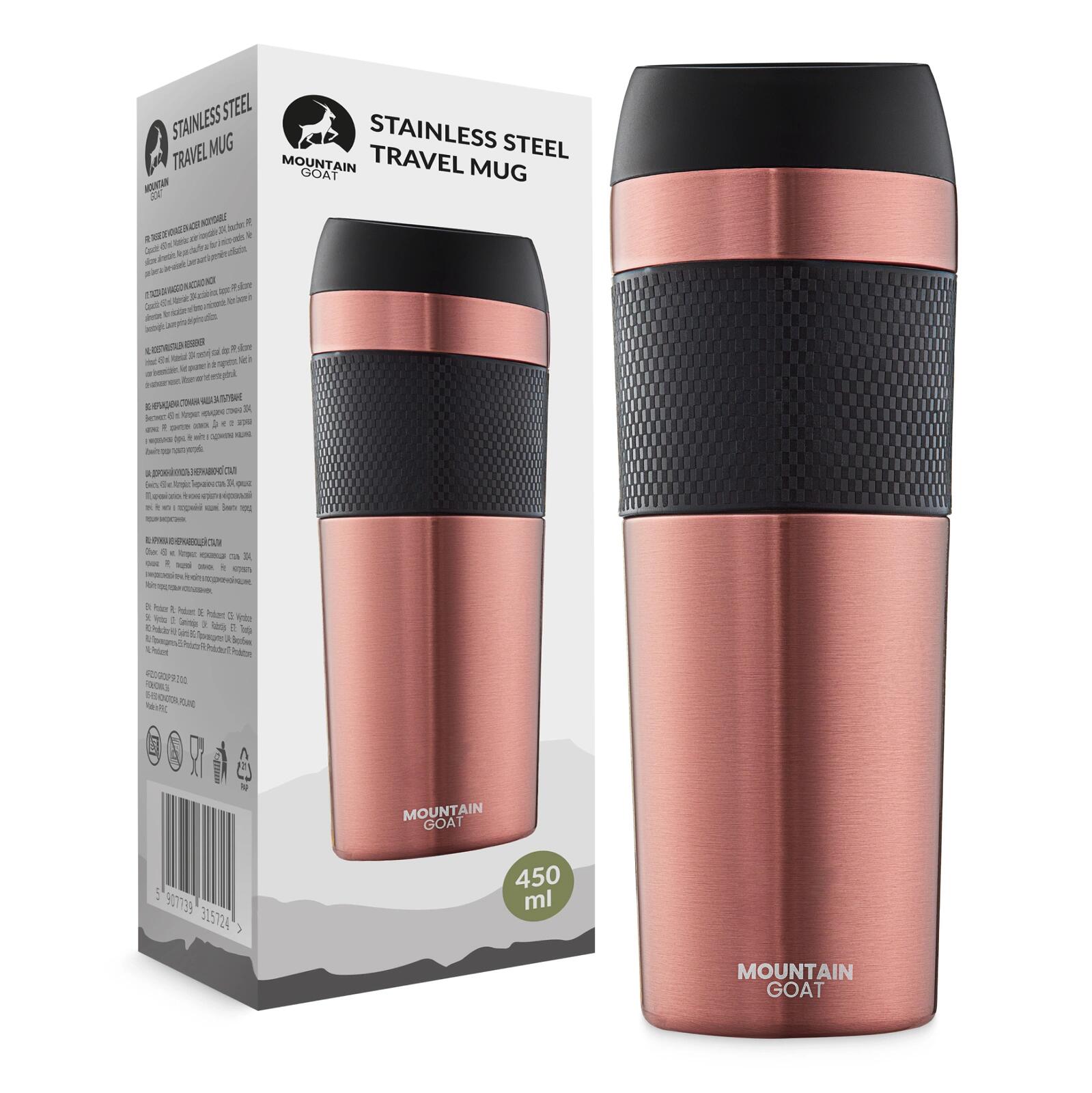 Kubek termiczny na kawę i herbatę TRAVEL MOUNTAIN GOAT 450 ml