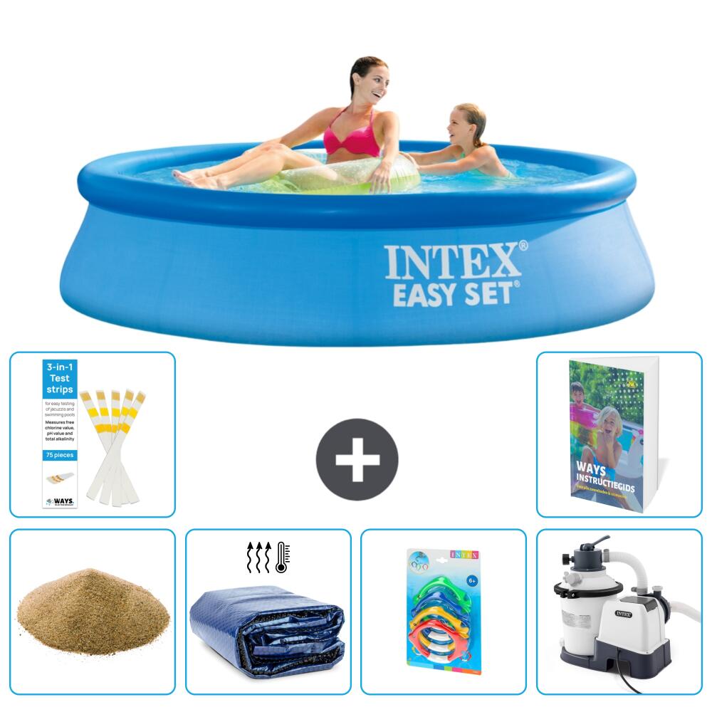 INTEX Basen Easy Set Okrągły - 244x61 cm - 7-częściowy S36