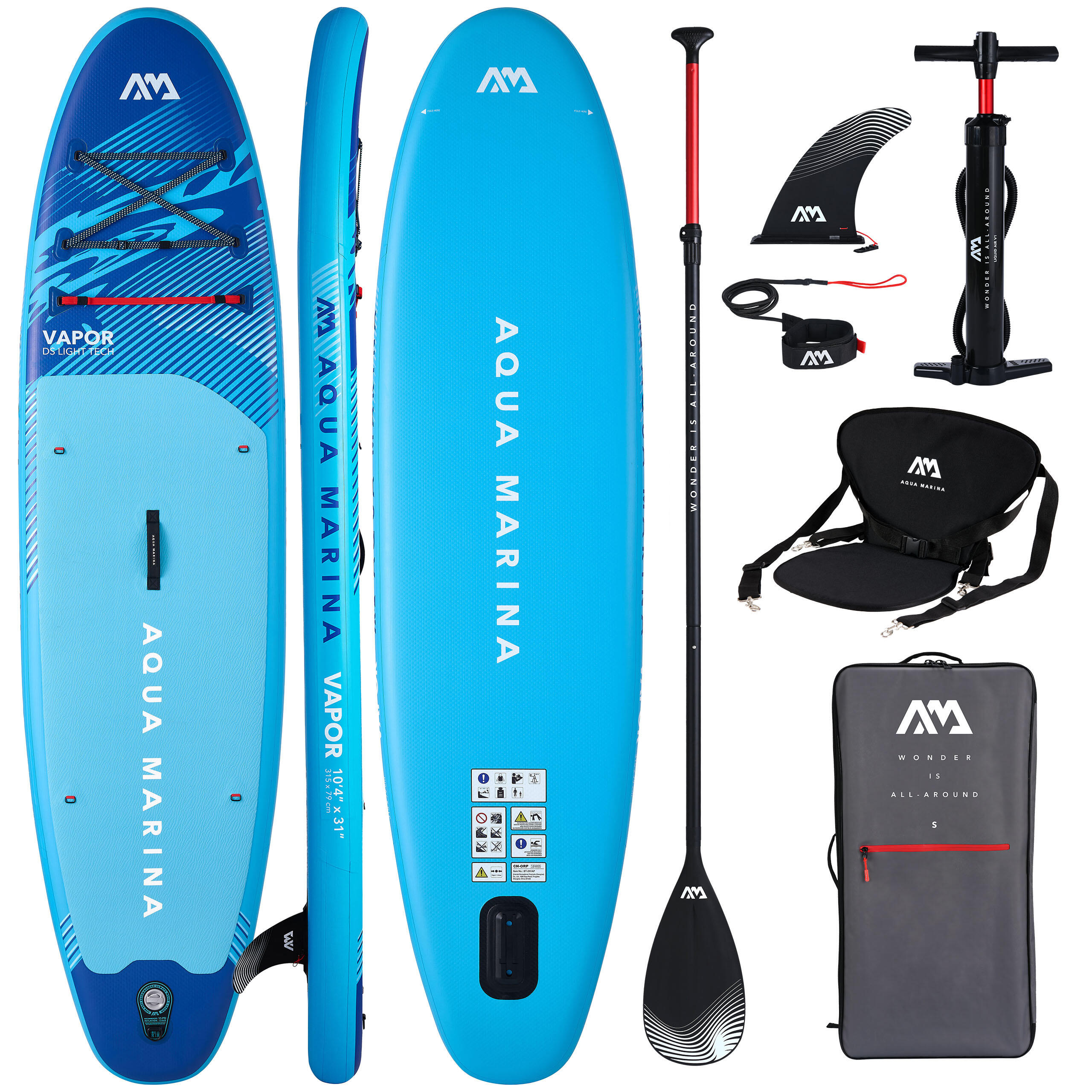 Deska SUP Pompowana Aqua Marina Vapor 10'4 2026 + SIEDZISKO KAJAKOWE