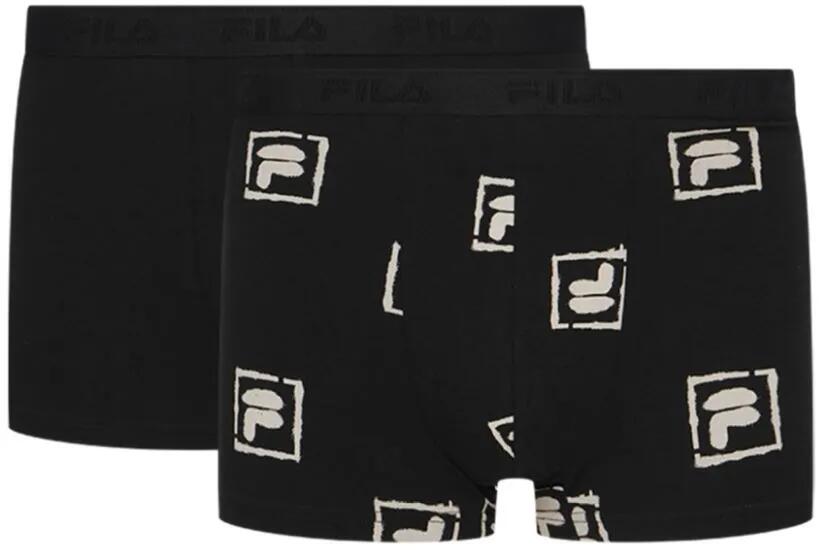 Dwupak bokserek Fila Czarny 2xl