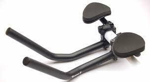 TranzX JD-808 regulowana kierownica triathlonowa aluminium czarna