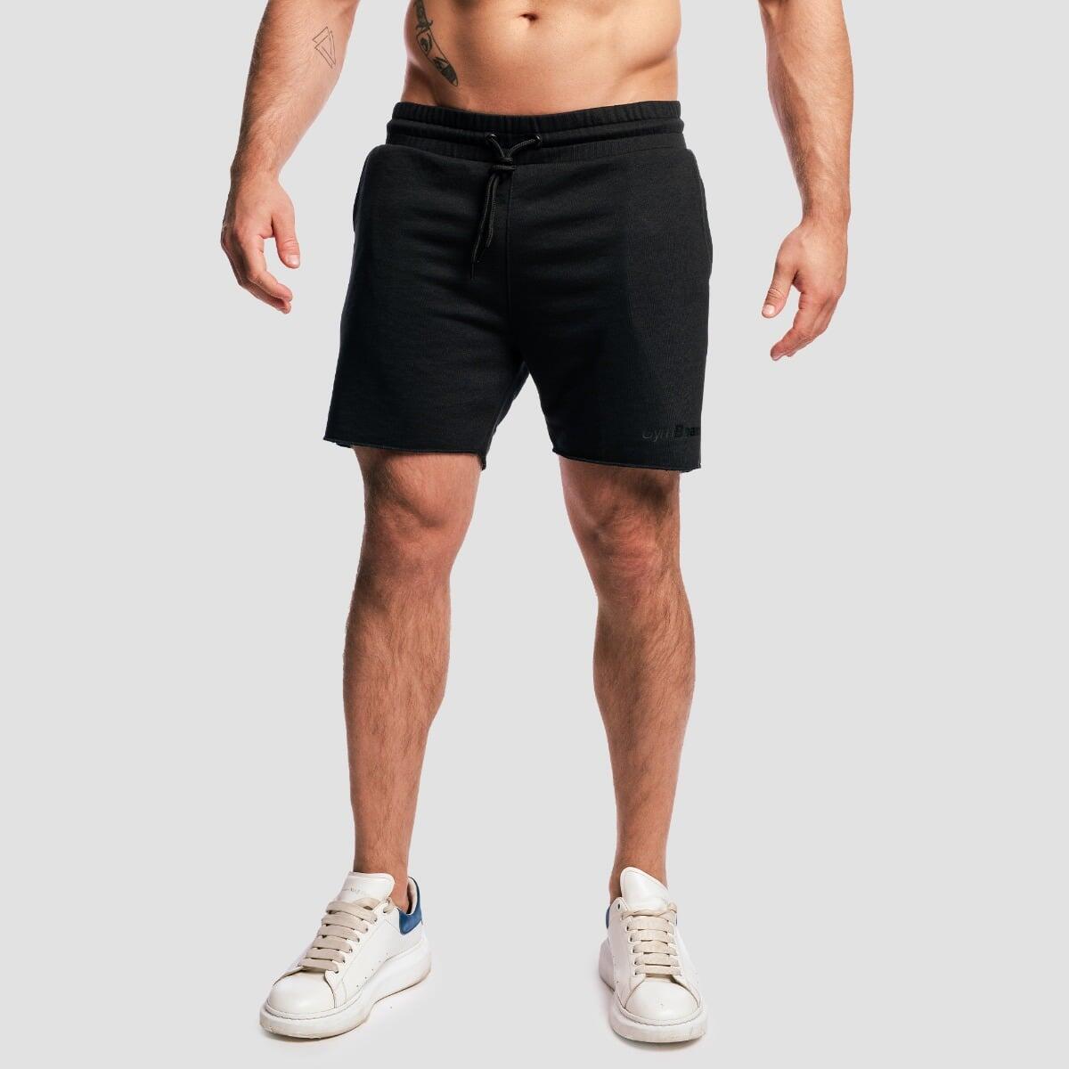 Szorty męskie fitness z kieszeniami czarne Apex