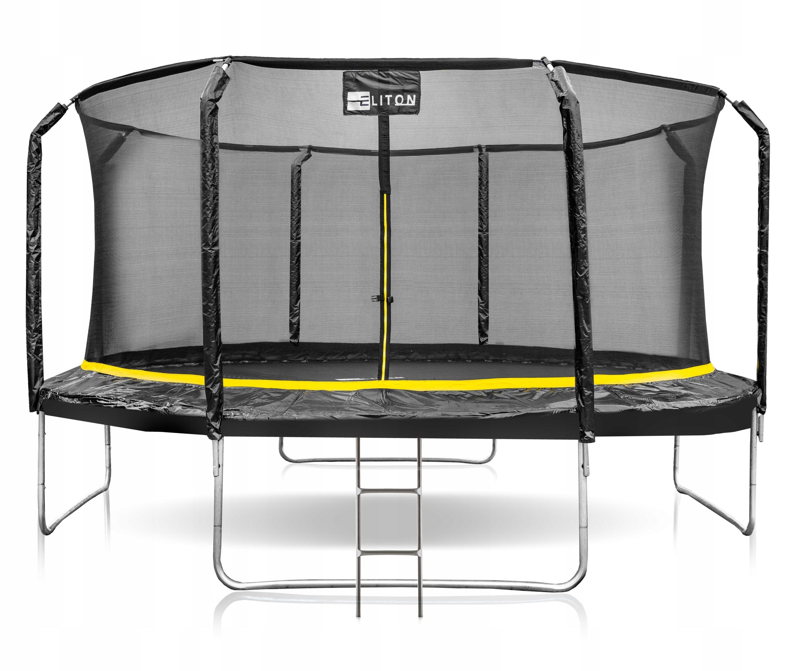 Trampolina Ogrodowa wewnętrzna z drabinką Premium 435cm 14FT Eliton Corciano