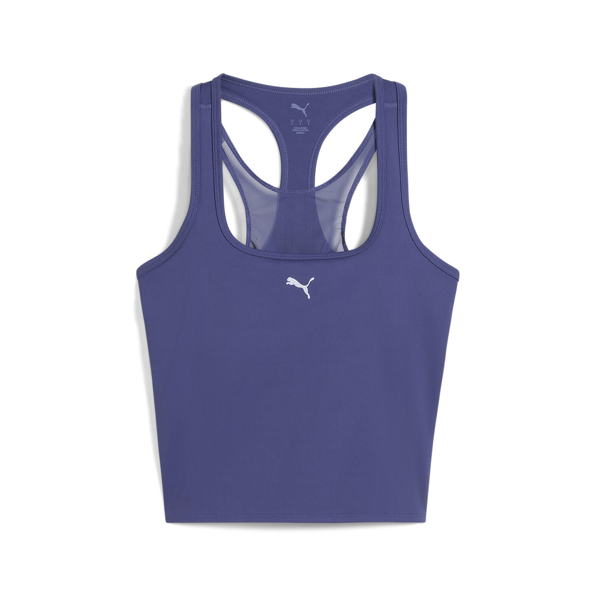 Damska koszulka bez rękawów 2 w 1 z siateczki CLOUDSPUN PUMA Blue Crystal