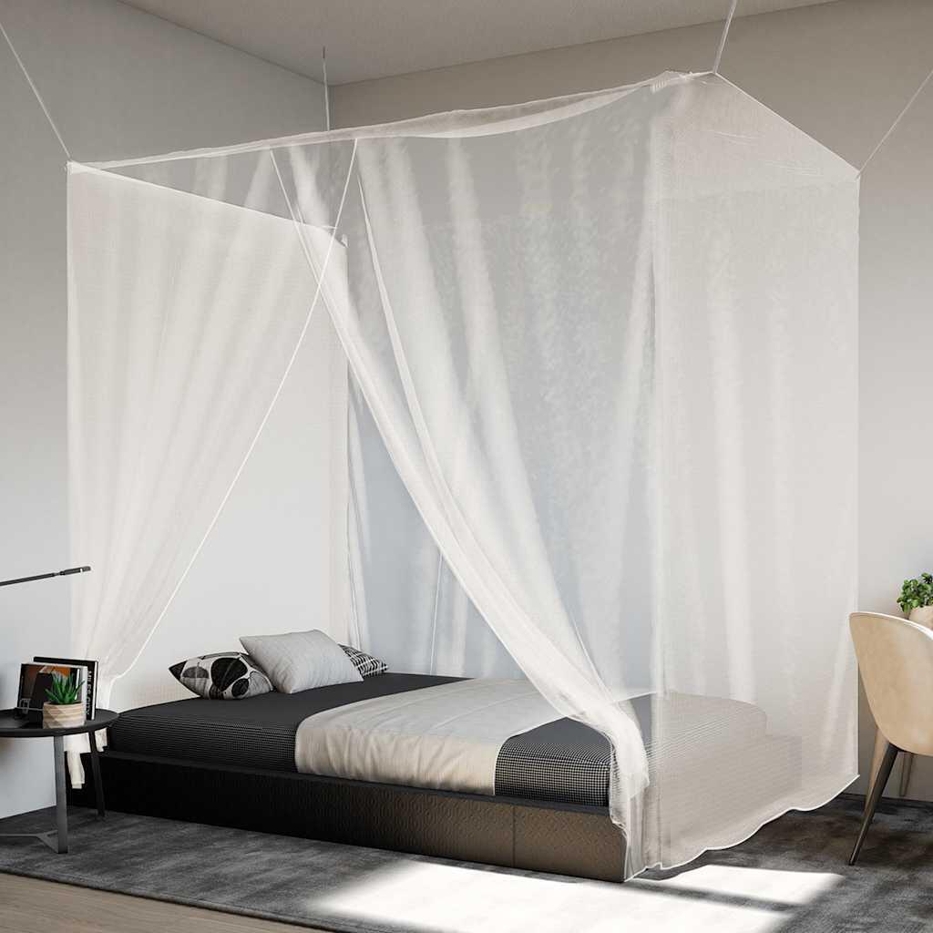 VidaXL wisząca moskitiera 220x180x180 cm biała