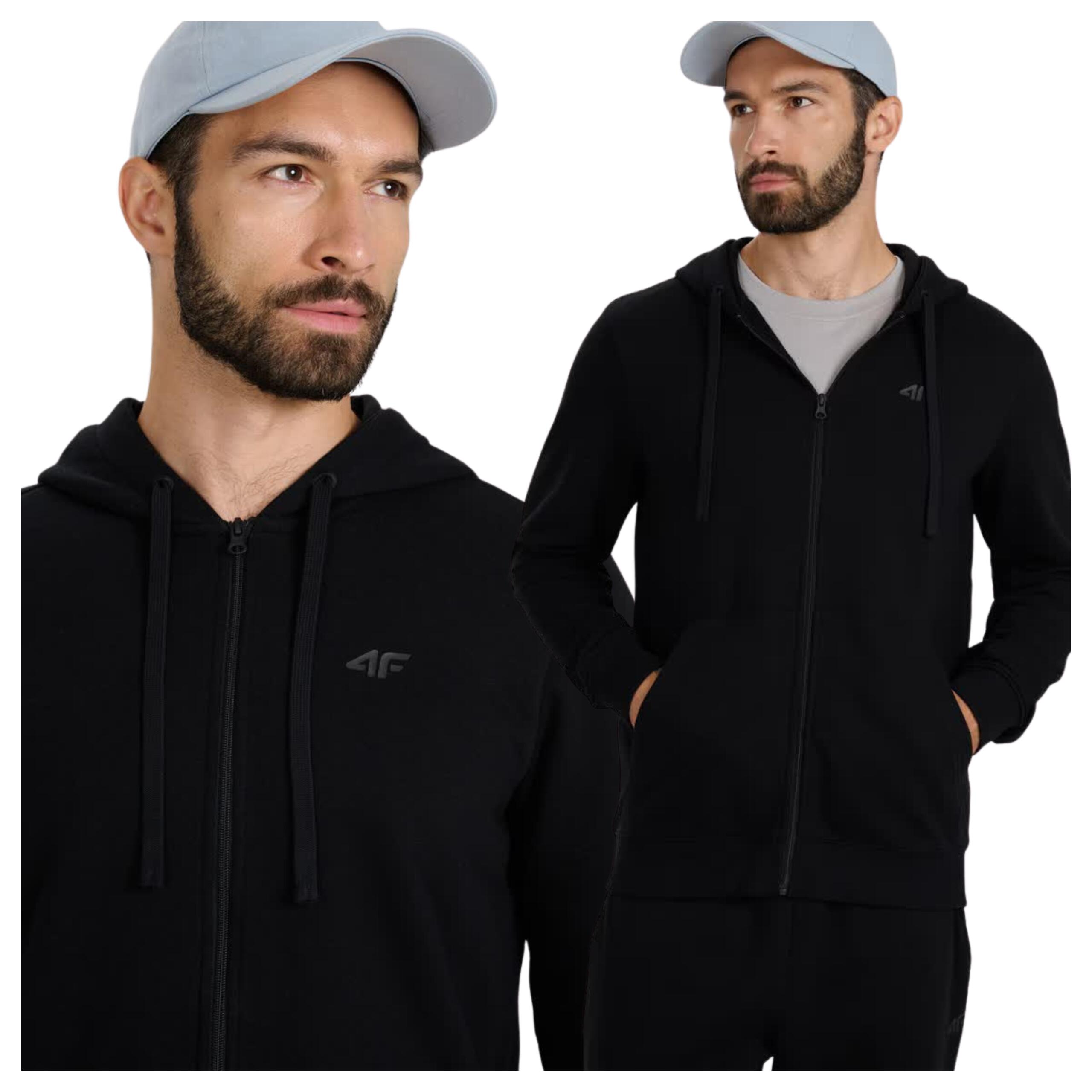 Bluza męska z kapturem rozpinana 4F 4FWMM00TSWSM1768