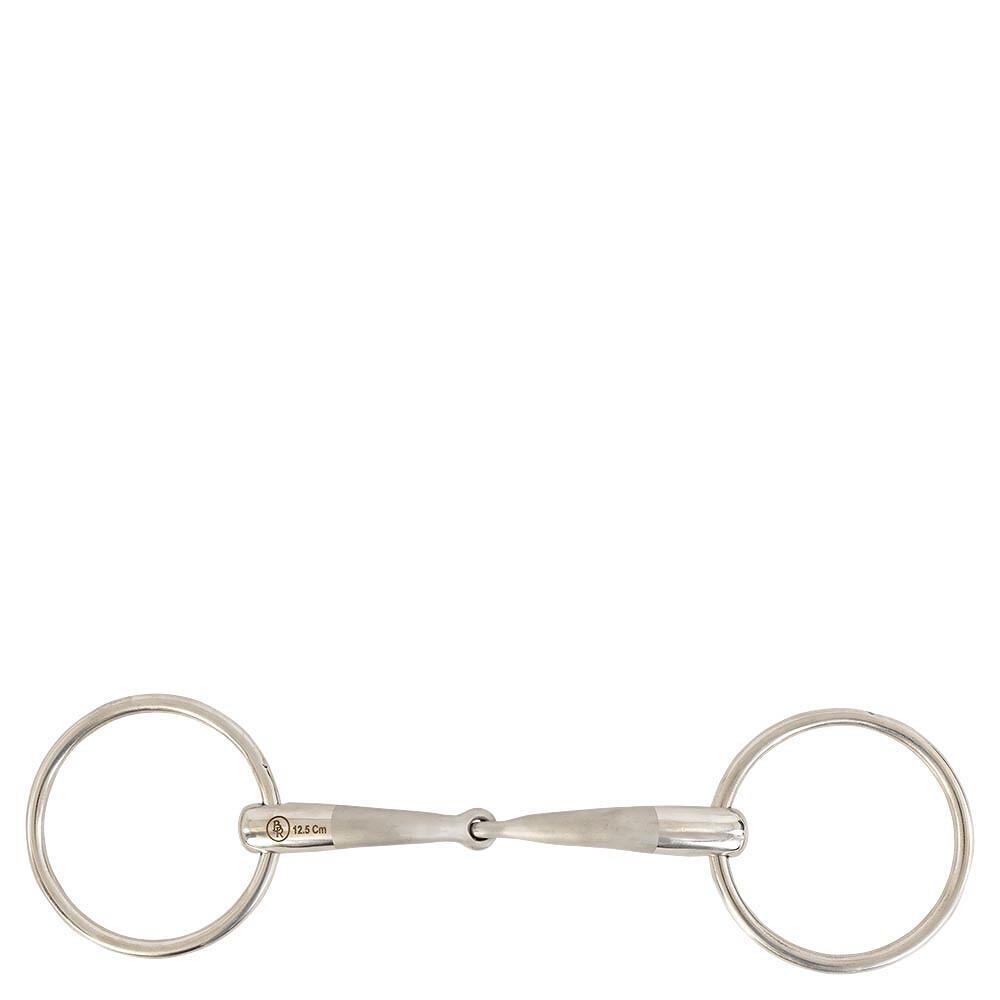 Mors 2 pierścienie proste BR Equitationisure dla konia BR Equitation Satin Sense