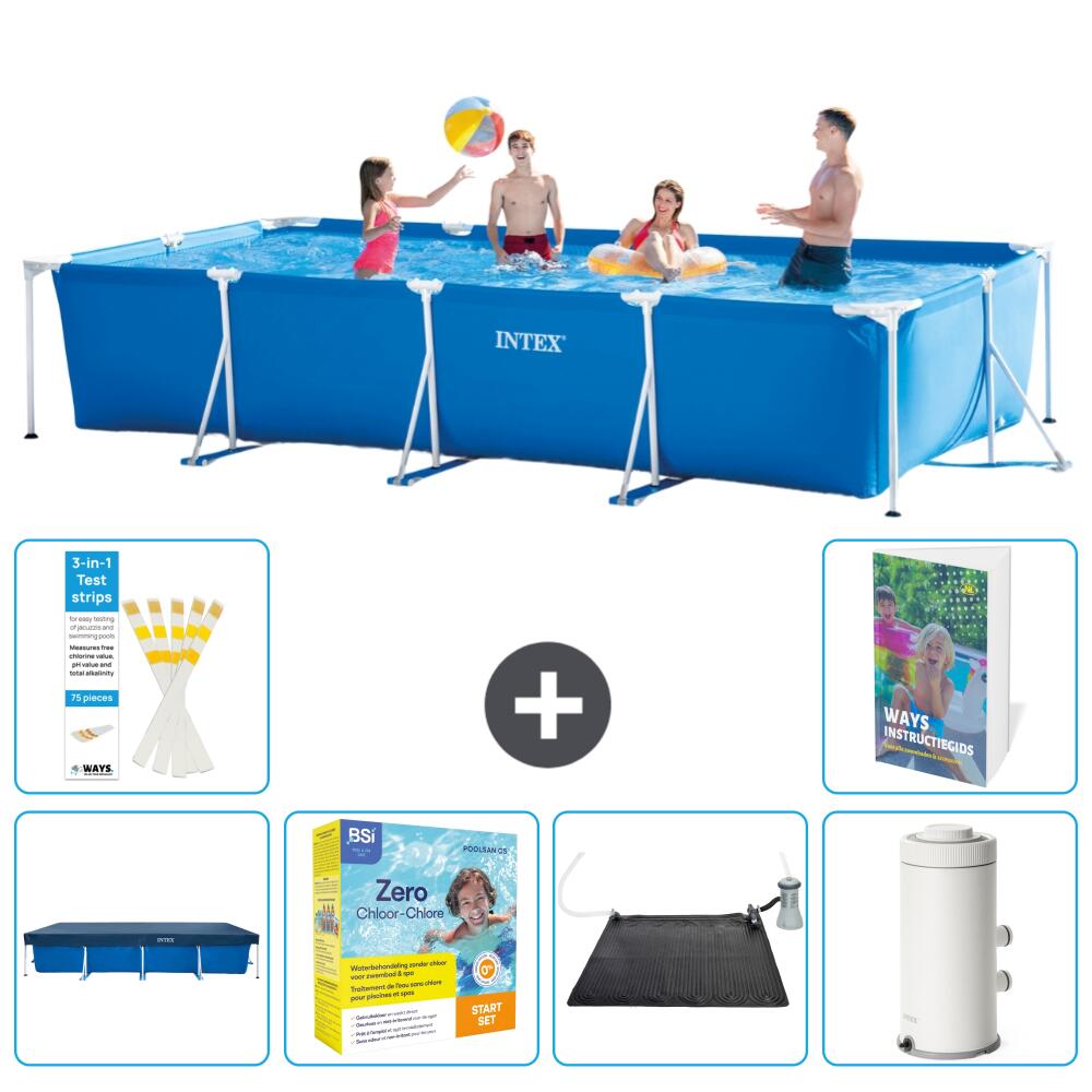 INTEX Basen ze stelażem Prostokątny - 450x220x84 cm - 7-częściowy S103