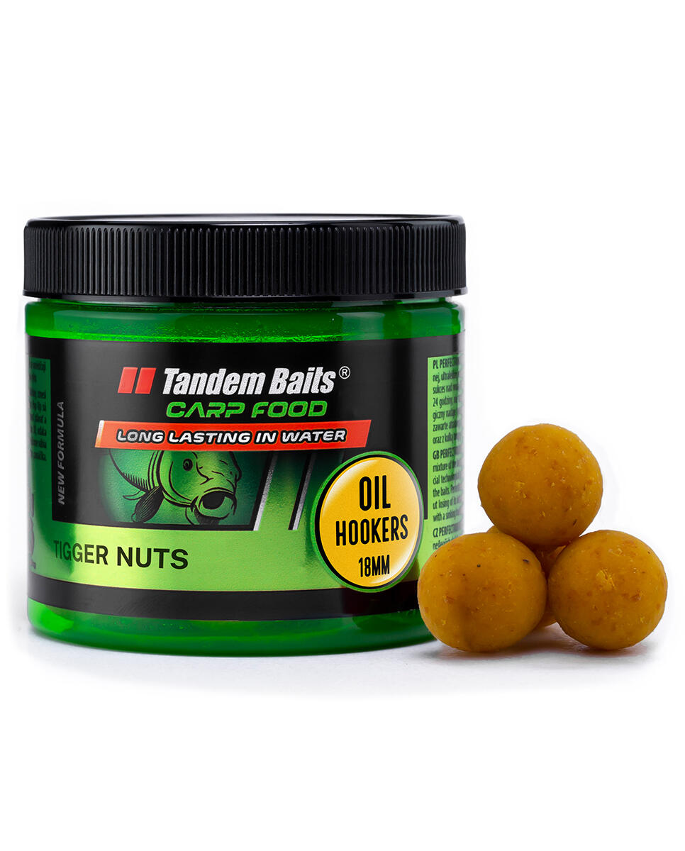 Kulki haczykowe Carp Food Oil Hookers 18mm/120g Orzech Tygrysi
