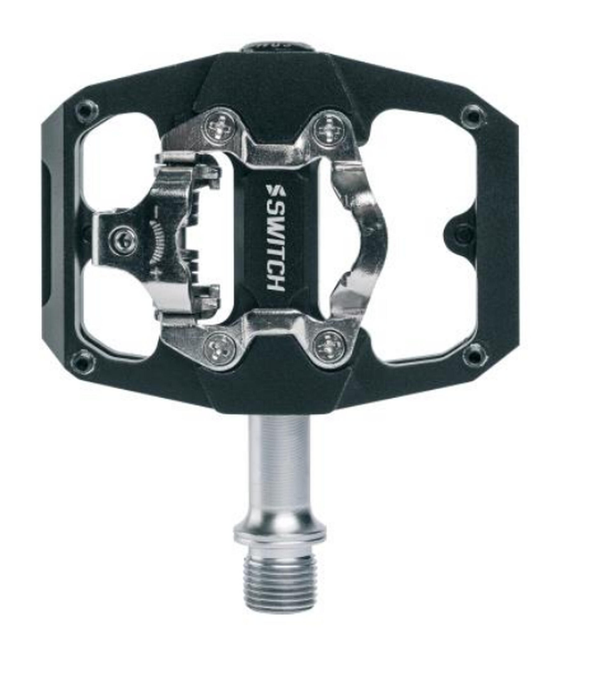 Pedał rowerowy MTB SWITCH CRANK FLIP, czarny
