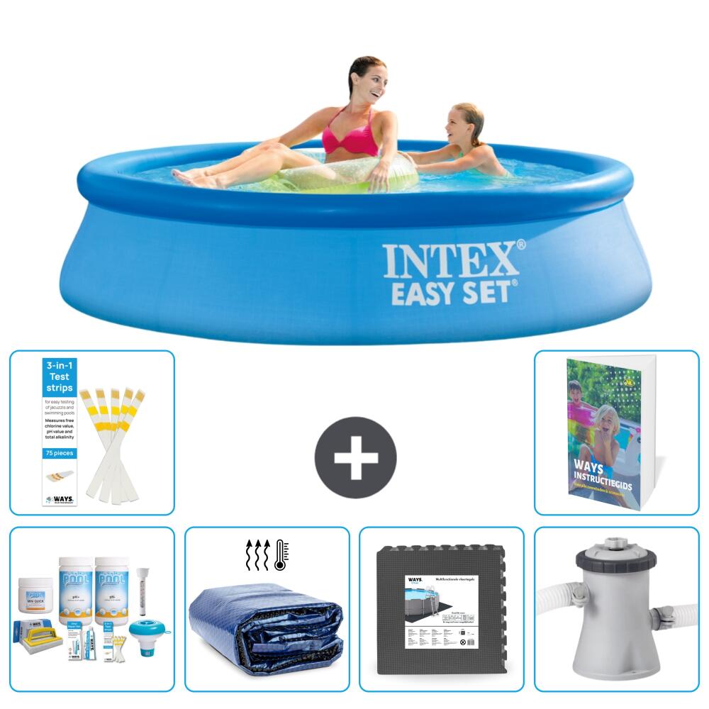 INTEX Basen Easy Set Okrągły - 244x61 cm - 7-częściowy S59