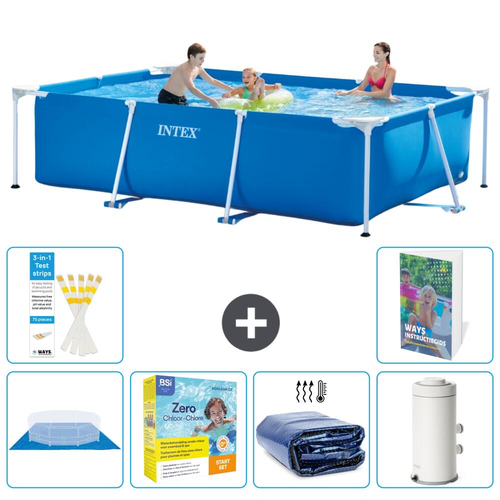 INTEX Basen ze stelażem Prostokątny - 300x200x75 cm - 7-częściowy S71