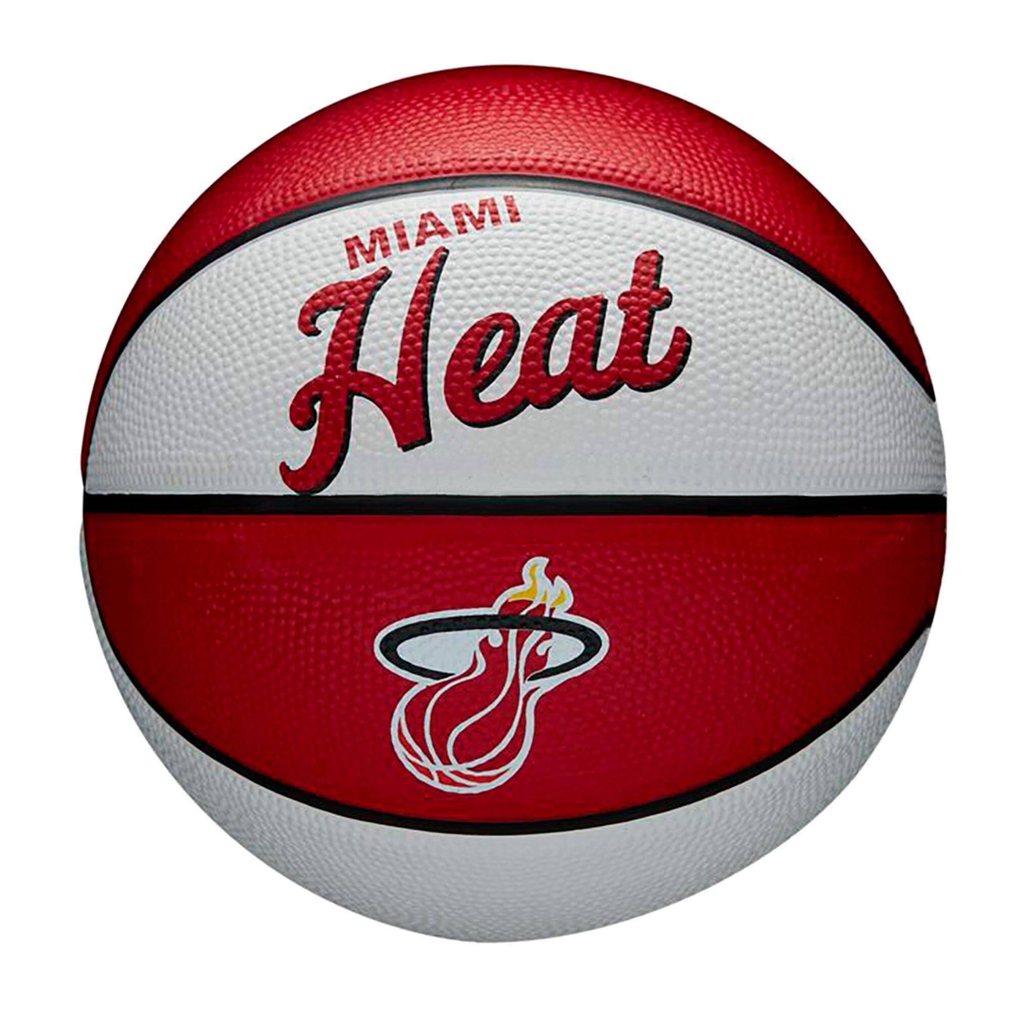 Zdjęcia - Piłka do koszykówki Wilson Mini   NBA Team Retro Mini Miami Heat 