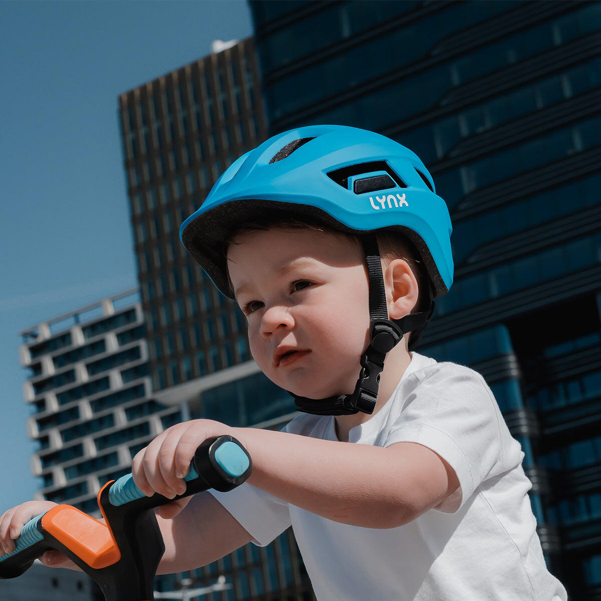 Kask rowerowy Lynx Kidz S (48-52 cm) niebieski