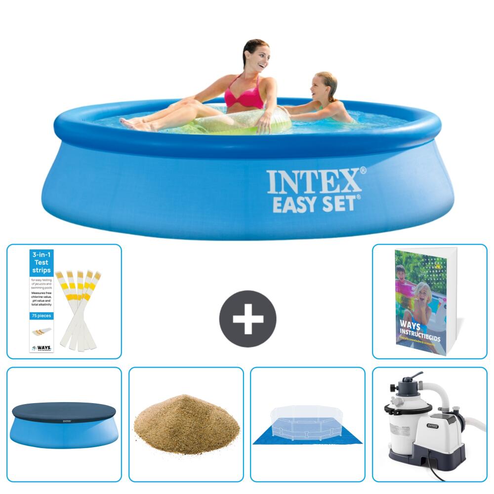 INTEX Basen Easy Set Okrągły - 244x61 cm - 7-częściowy S158
