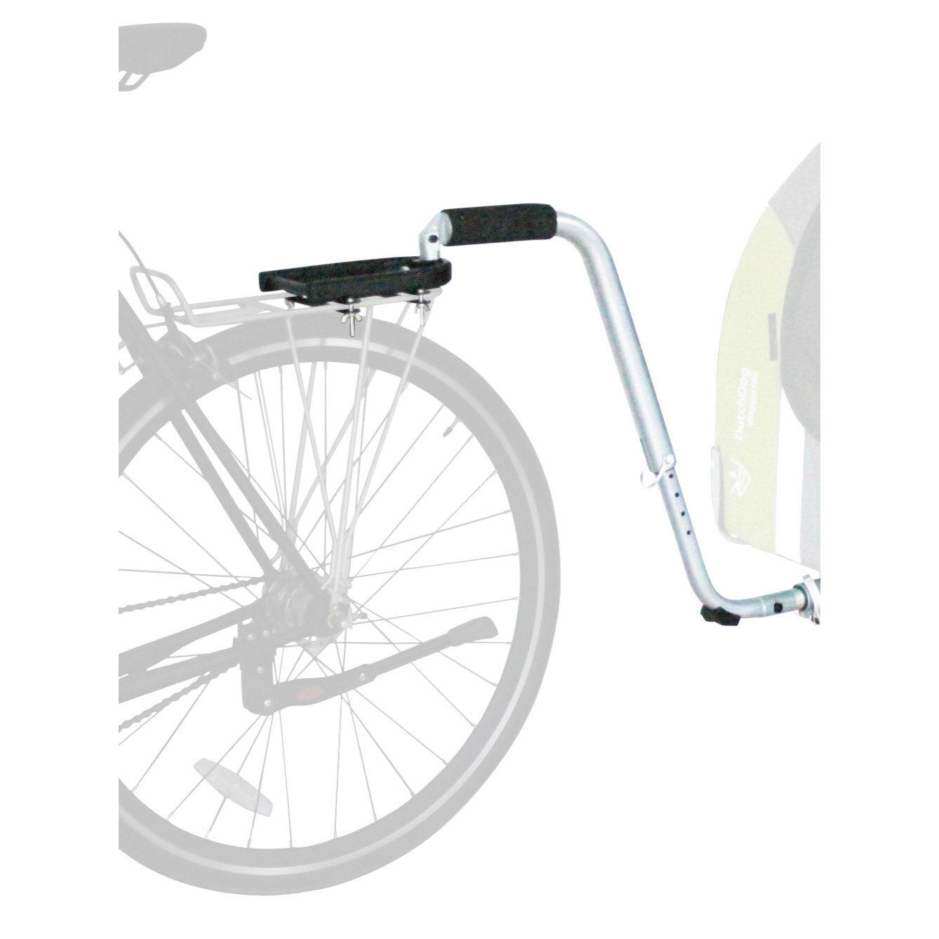 DutchDogDesign Doggyride drążek holowniczy Britch Lite aluminium szary