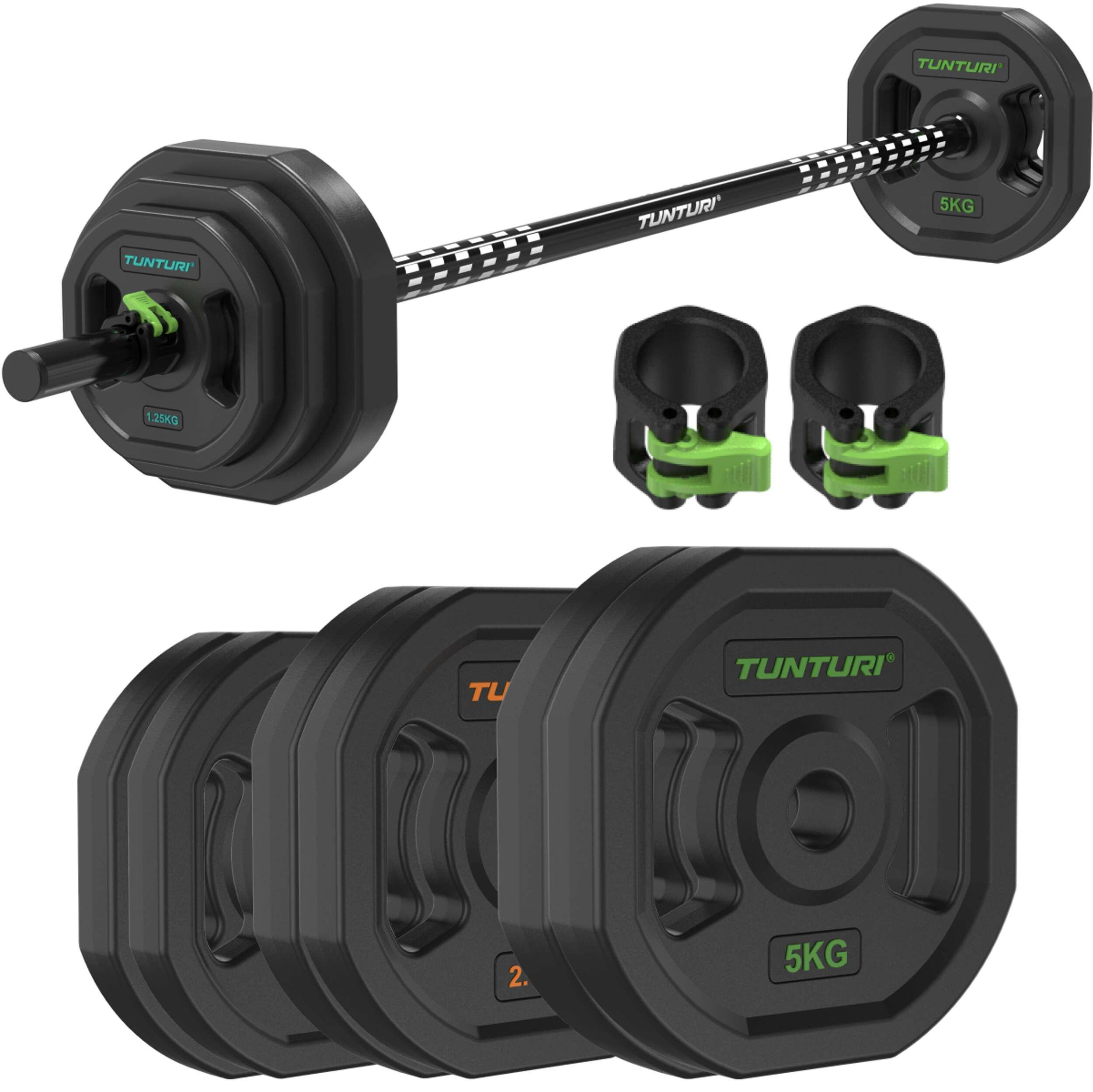 Zestaw Sztanga + Obciążenia Tunturi Aerobic Pump 20 Kg Tpu