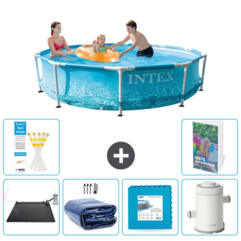 INTEX Basen ze stelażem Okrągły - 305x76 cm - 7-częściowy S166