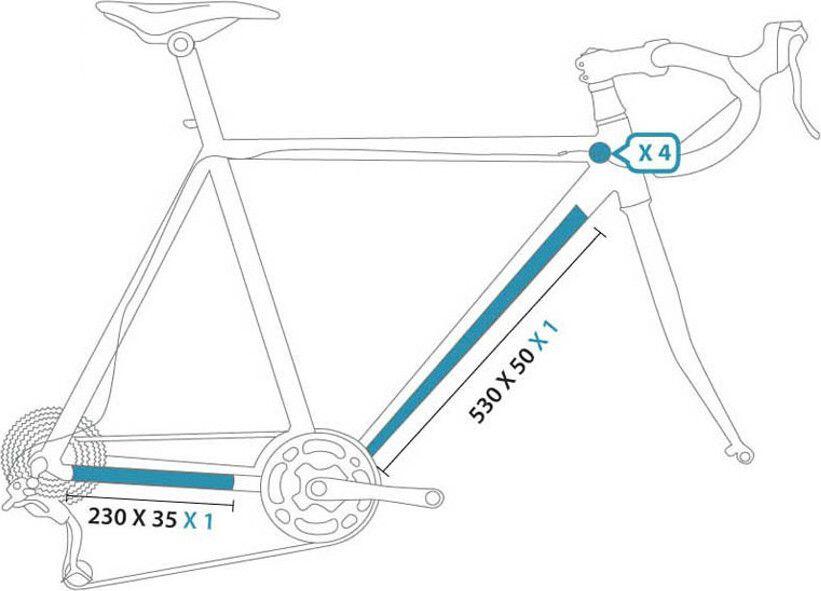 Ochrona ramy ClearProtect E-Bike VTT