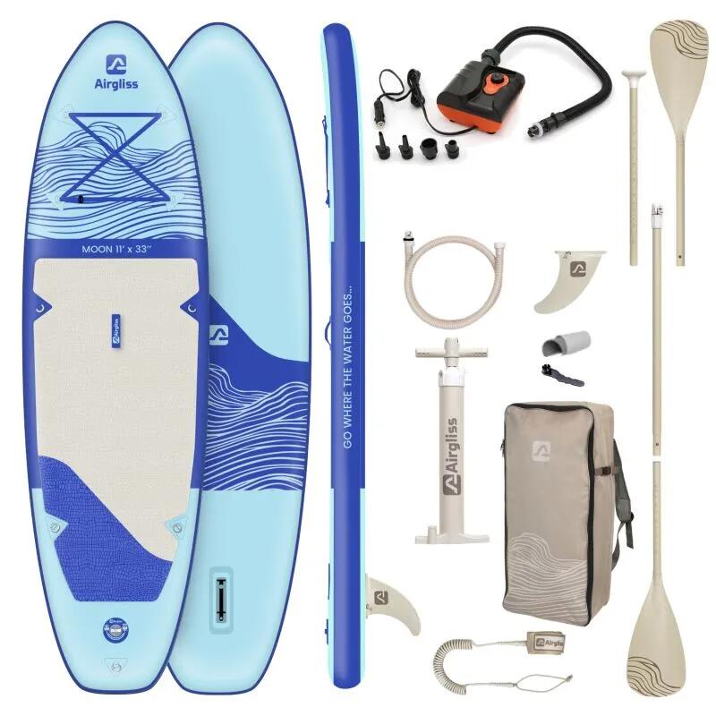 Zestaw Paddle SUP Airgliss Moon 11.0 + Pompka Elektryczna