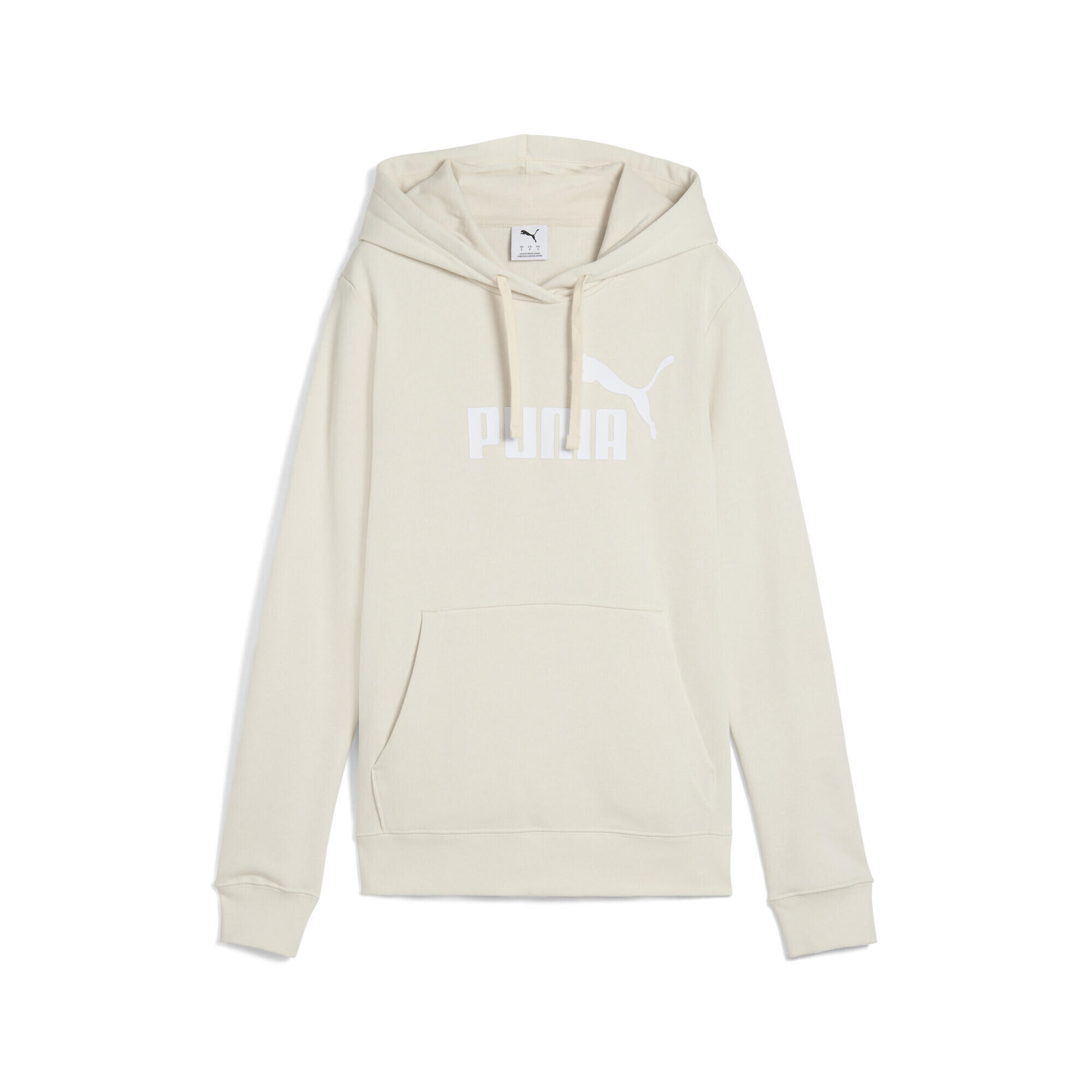Damska bluza z kapturem z logo No.1 ESS PUMA Alpine Snow White