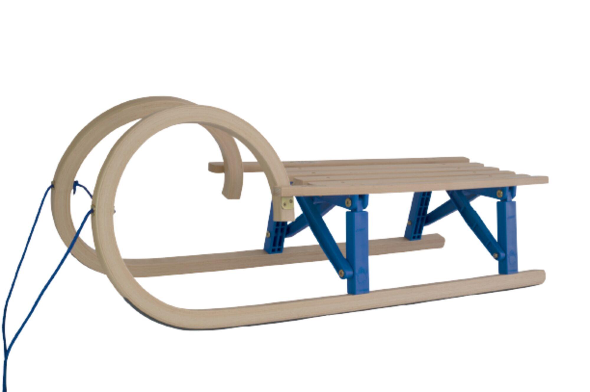Zestaw 5 składanych drewnianych sanek - 110 cm