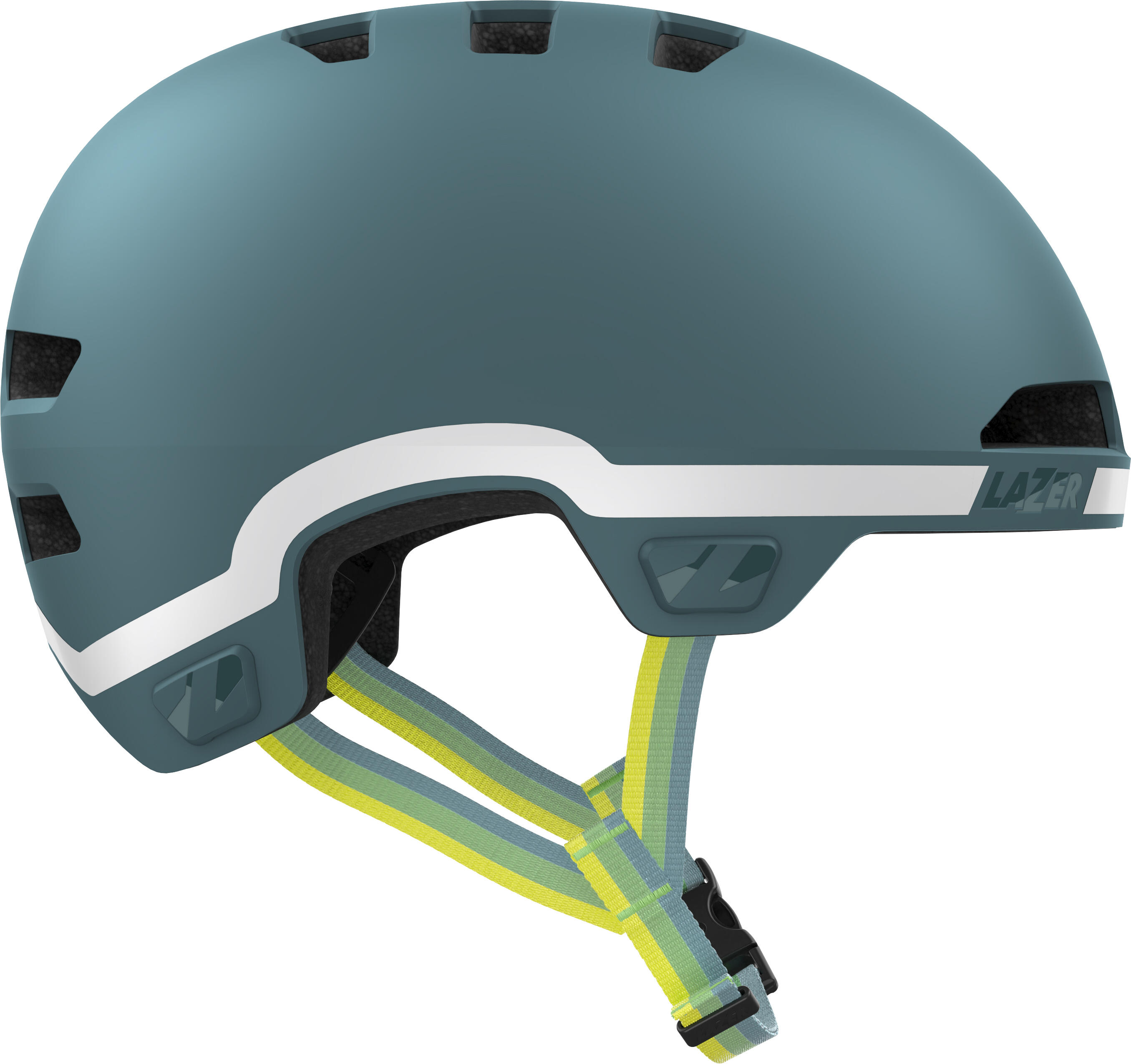 Kask rowerowy dla dzieci Maze Jr KinetiCore GoFluo Edition, matowy khaki