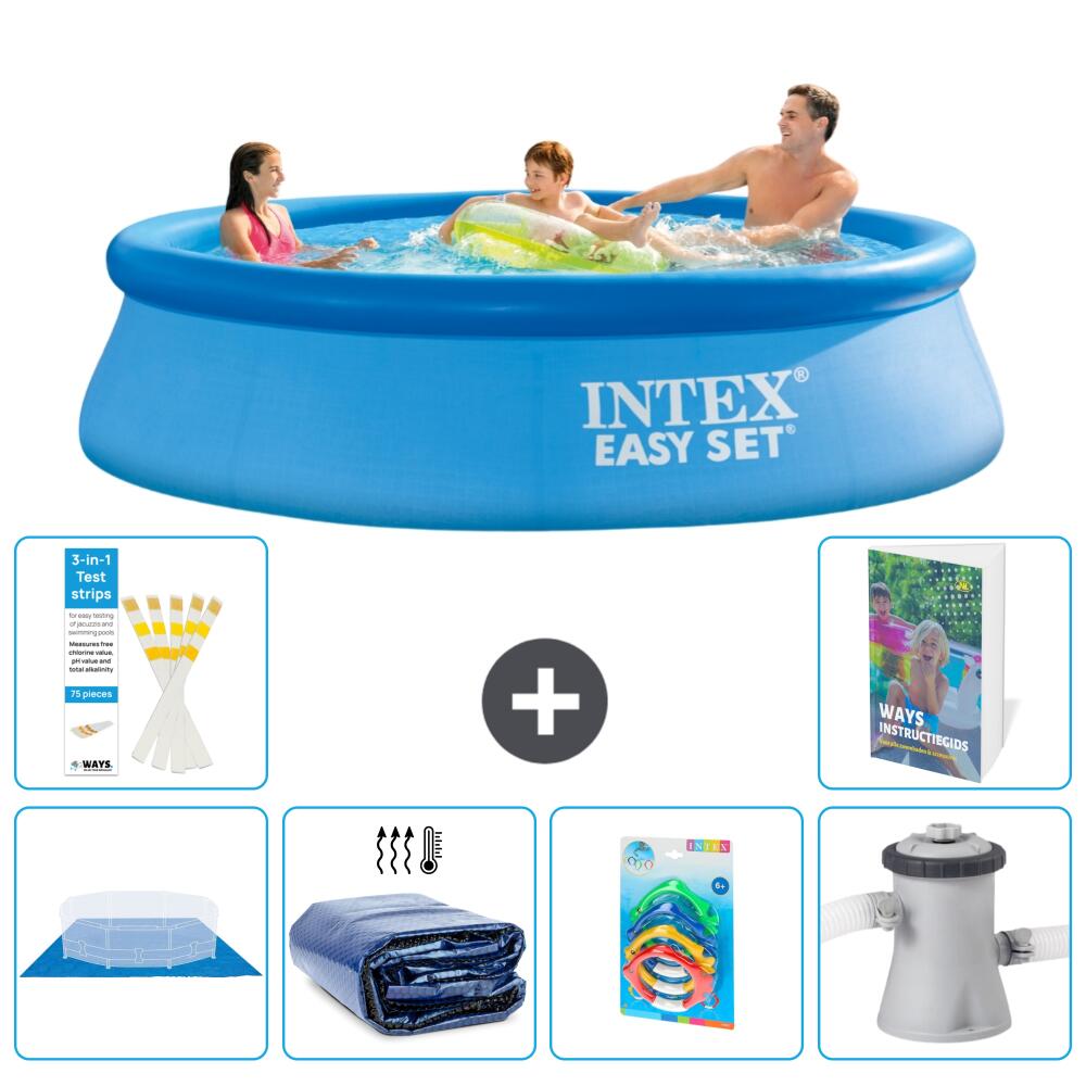INTEX Basen Easy Set Okrągły - 305x76 cm - 7-częściowy S46
