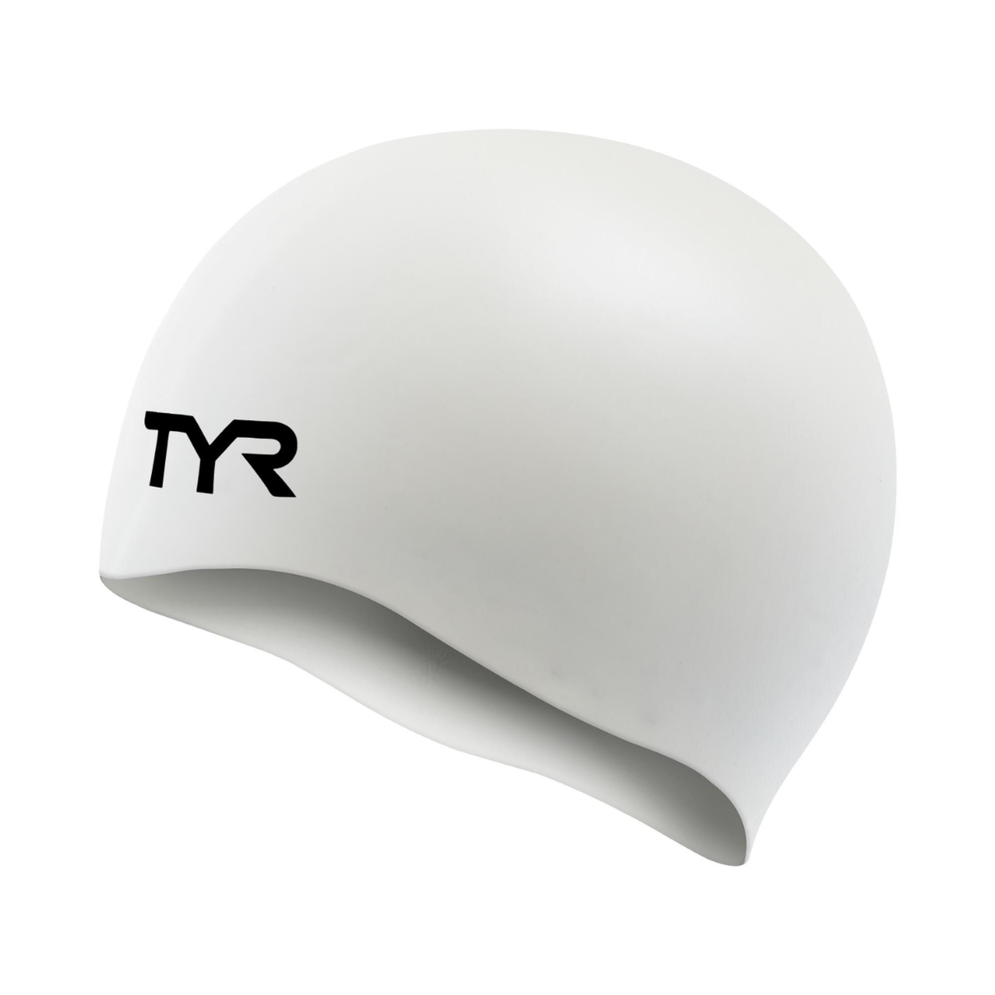 Gładki silikonowy czepek pływacki TYR dla dorosłych Wrinkle-Free