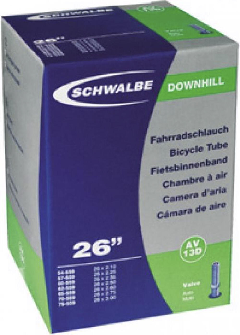 Schwalbe dętka 13D 26 x 2,10-3,00 (54-75-559) AV 40 mm