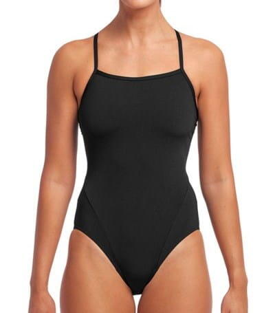 Funkita STILL BLACK - damski kostium do pływania Single Strap