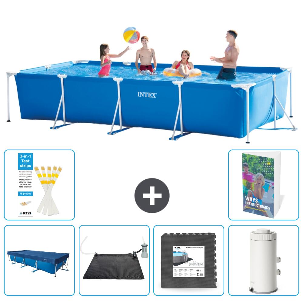 INTEX Basen ze stelażem Prostokątny - 450x220x84 cm - 7-częściowy S53