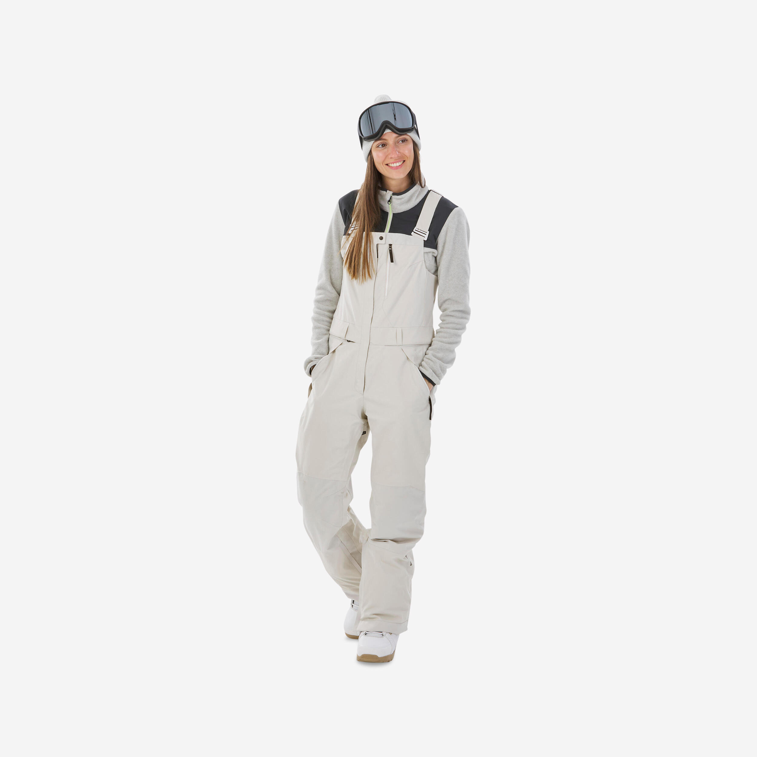 Second Life - Spodnie snowboardowe ogrodniczki damskie... - Stan Dobry