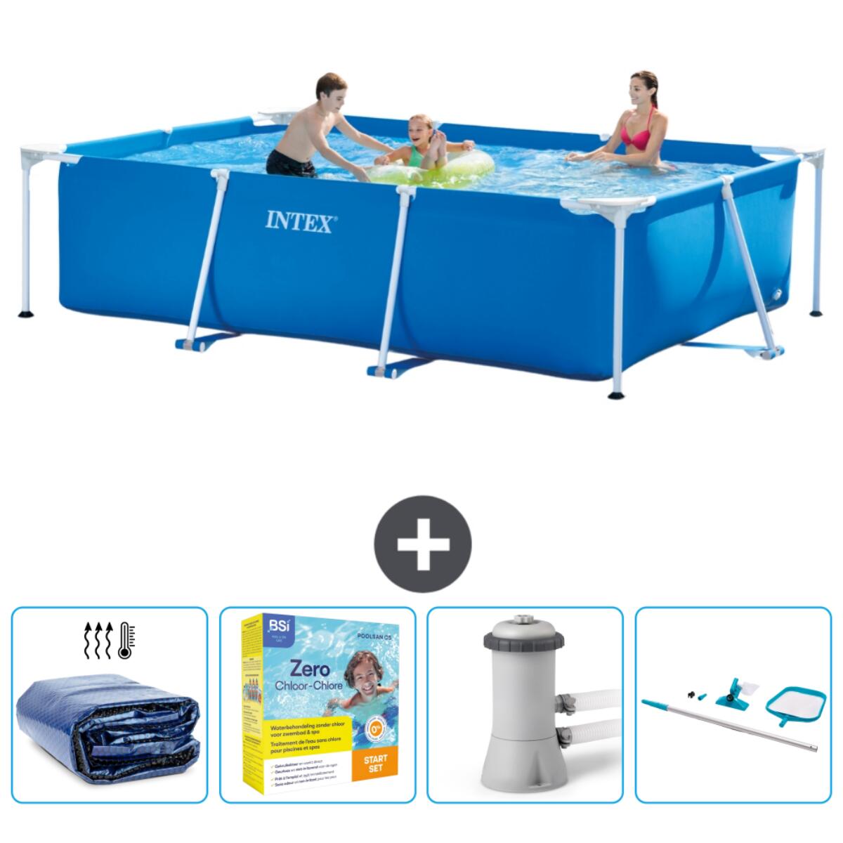 Basen prostokątny Intex 300x200x75 cm z akcesoriami