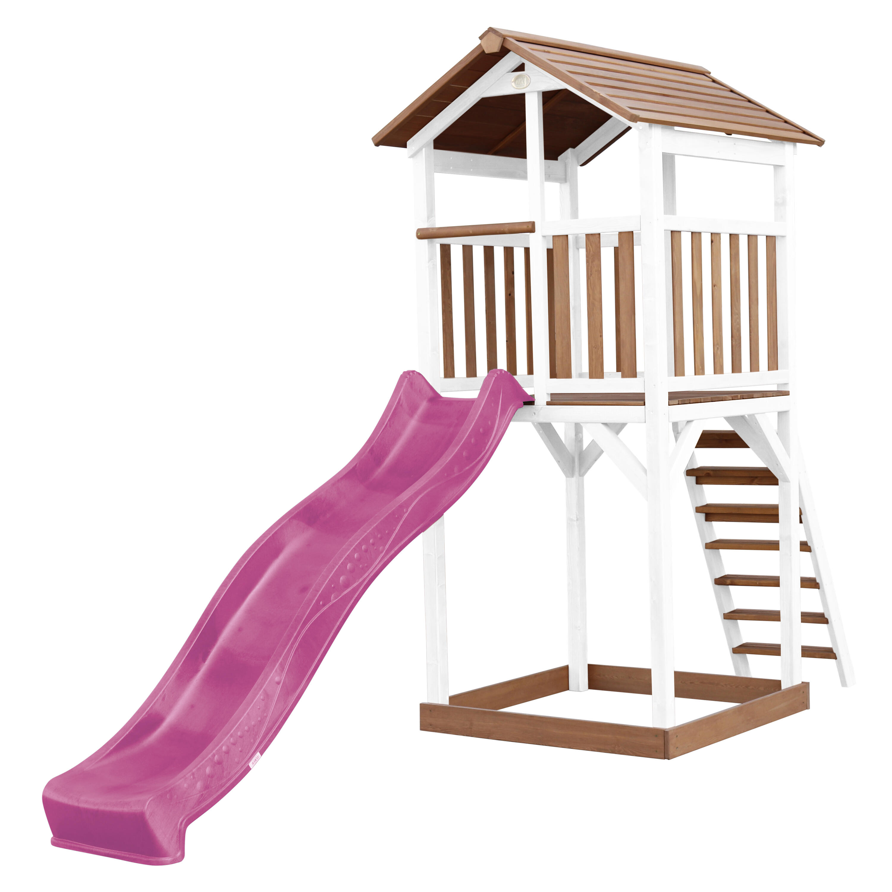 Plac zabaw AXI Beach Tower, zjeżdżalnia i piaskownica