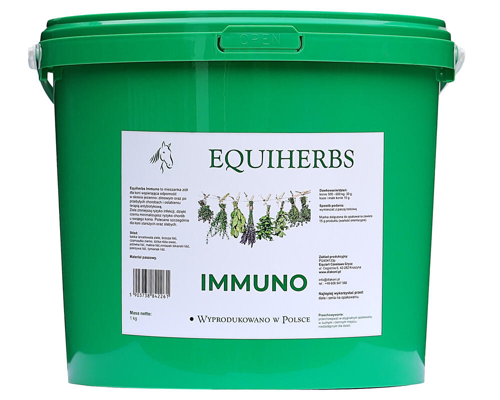 IMMUNO mieszanka ziołowa 1KG EQUIHERBS