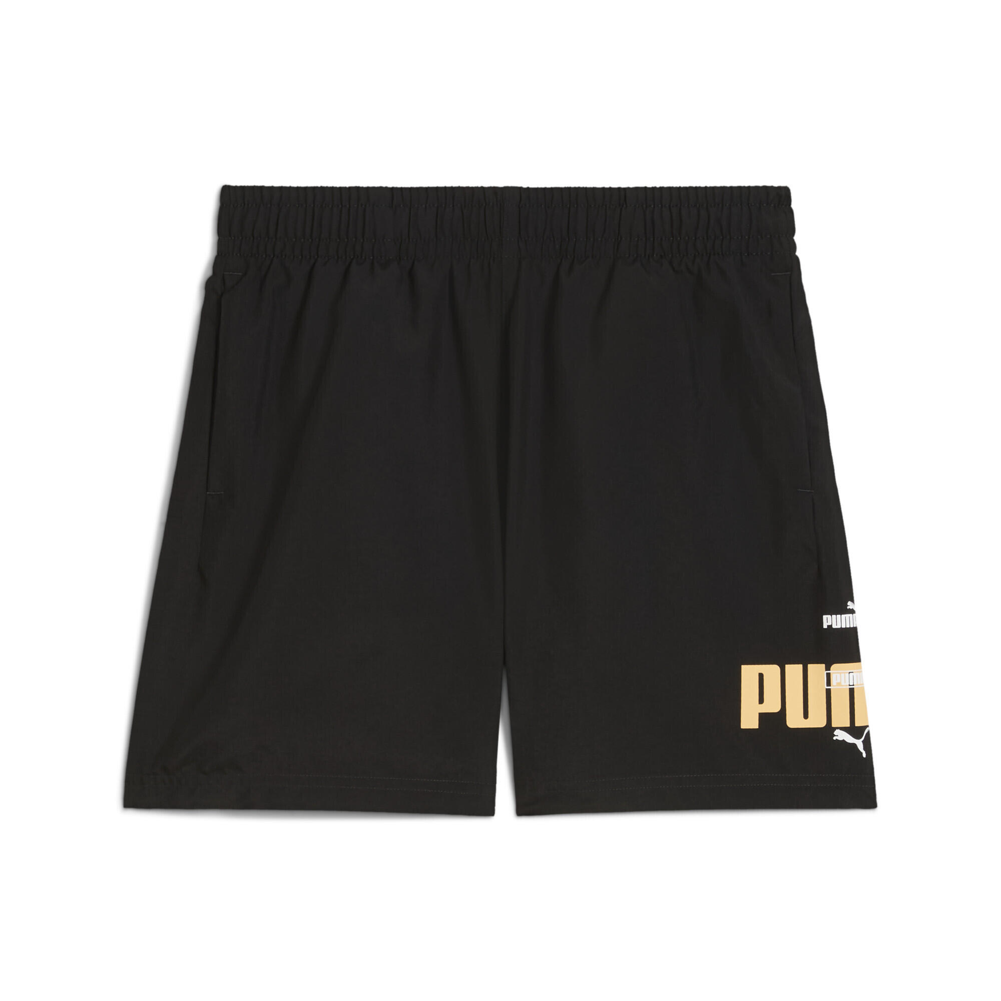 Młodzieżowe tkane szorty Essentials Logo Lab Summer PUMA Black