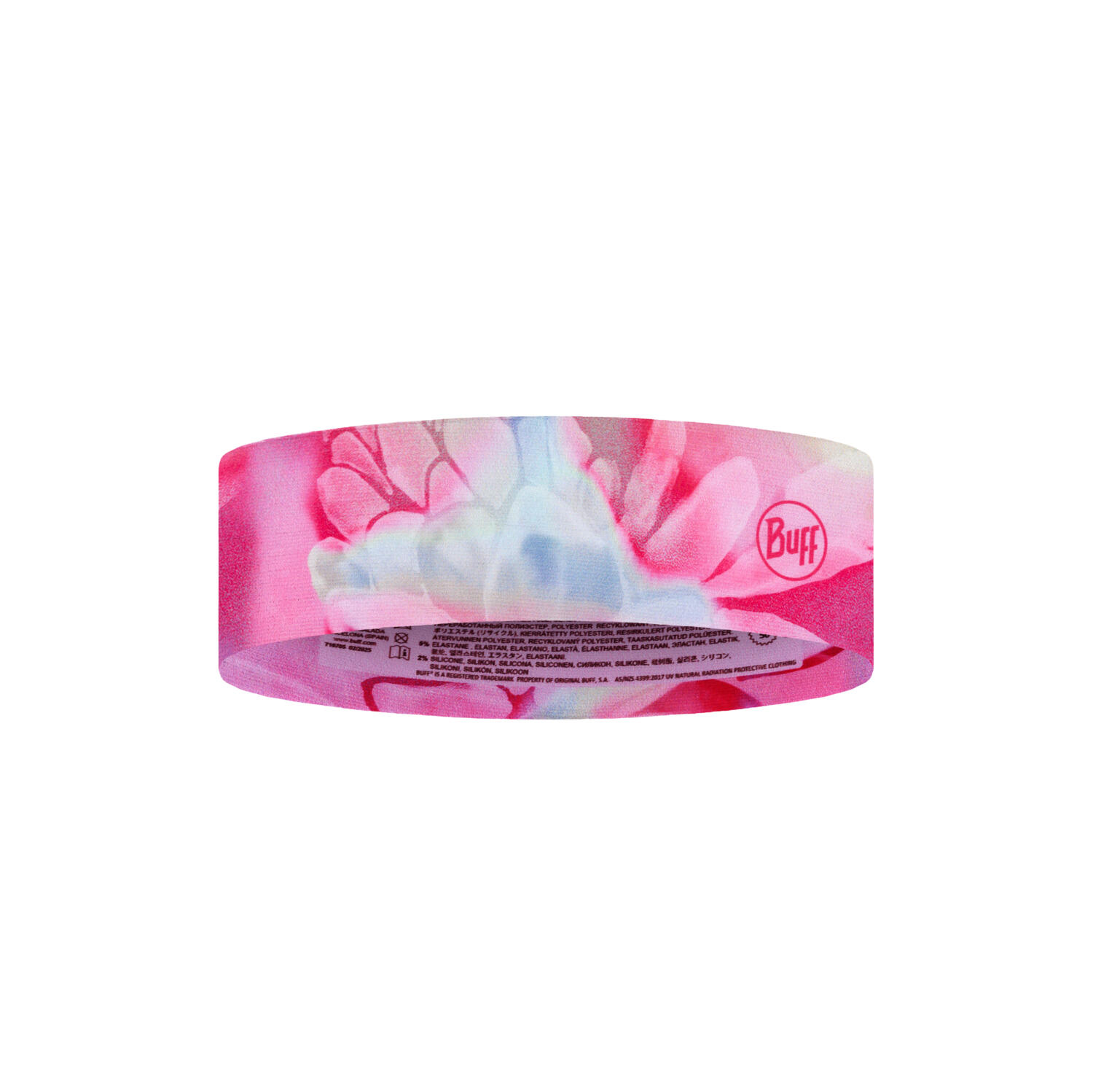 Opaska BUFF COOLNET UV® SLIM HEADBAND ESMERALD FLUOR FUCHSIA